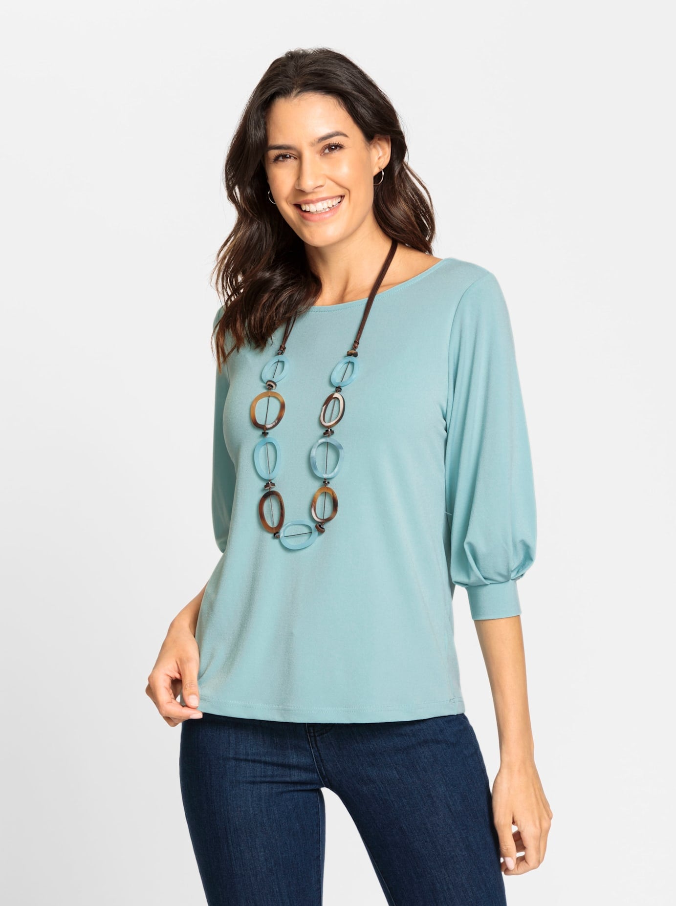 Inspirationen 3/4-Arm-Shirt »Shirt«, (1 tlg.)