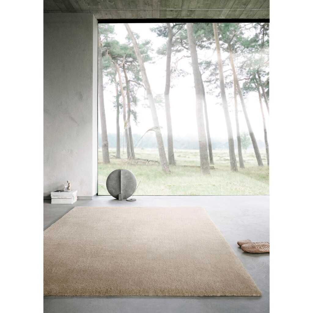 Wecon home Basics Hochflor-Teppich »Emilia«, rechteckig, Wohnzimmer