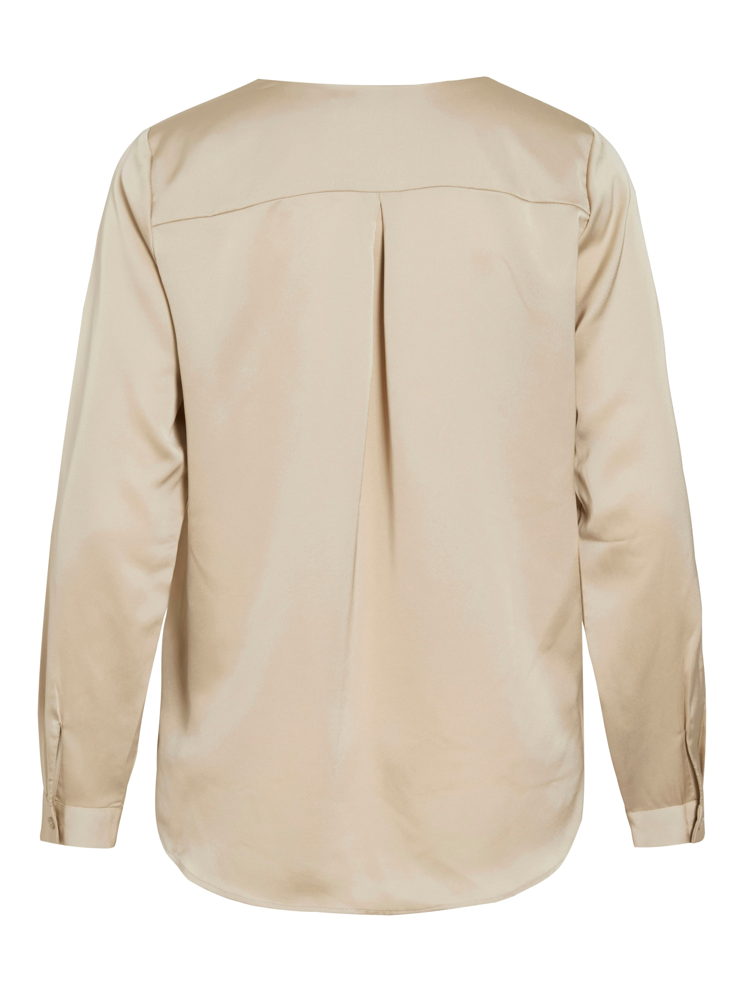 Vila Hemdbluse »VIELLETTE V-NECK L/S SATIN SHIRT - NOOS«