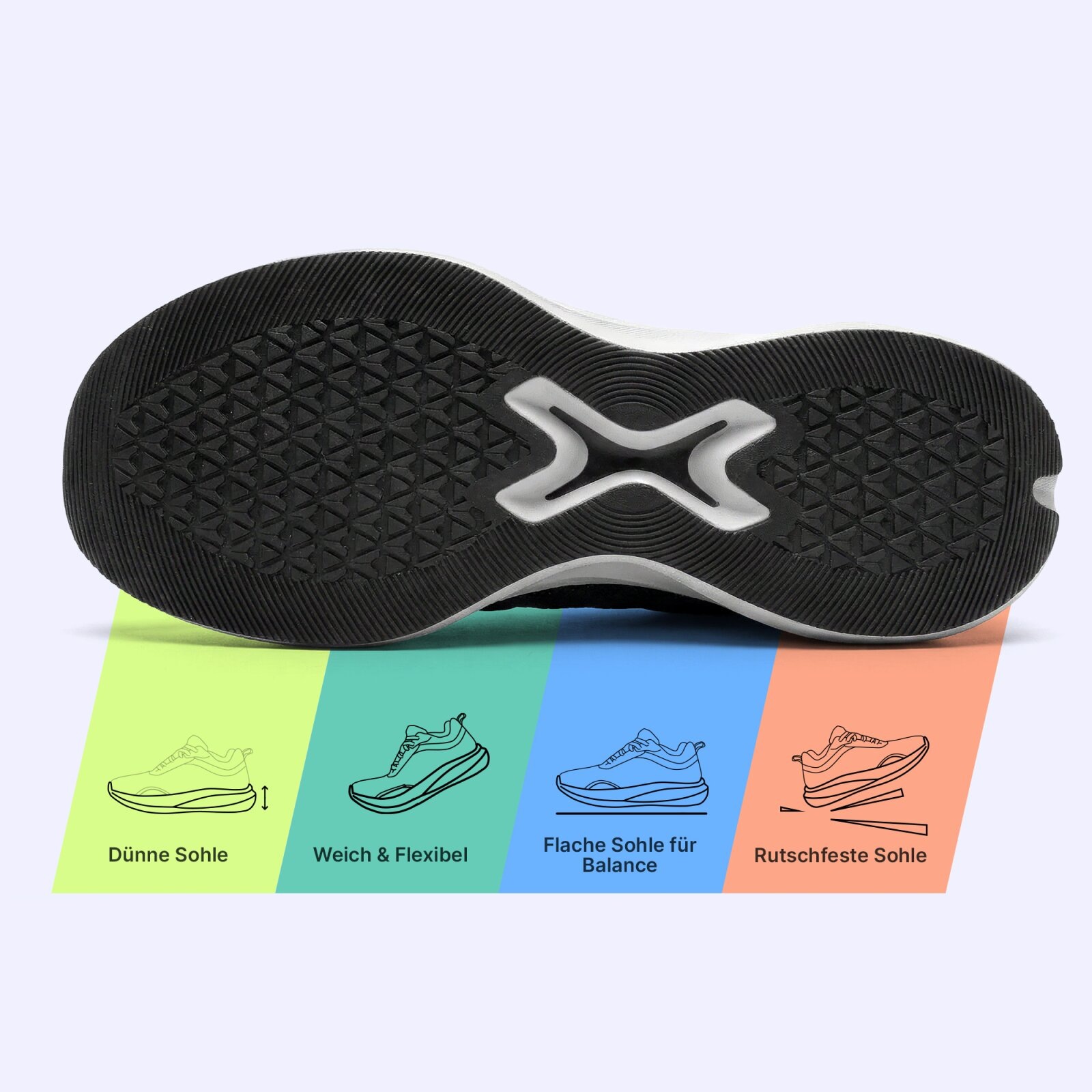 DOTALES Barfußschuh »Everstep Sportschuhe – Sneaker-Look Mit Barfußgefühl«  Minimalschuhe, Turnschuhe