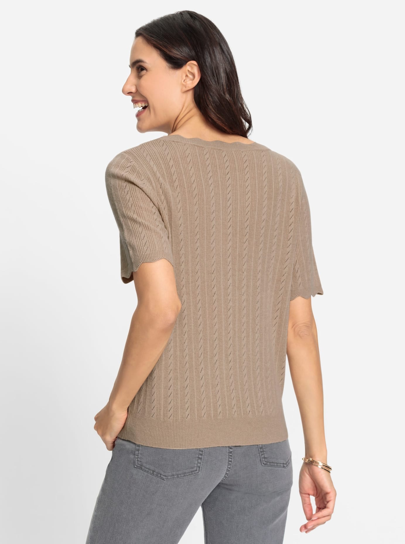 Inspirationen Kurzarmpullover »Kurzarm-Pullover«