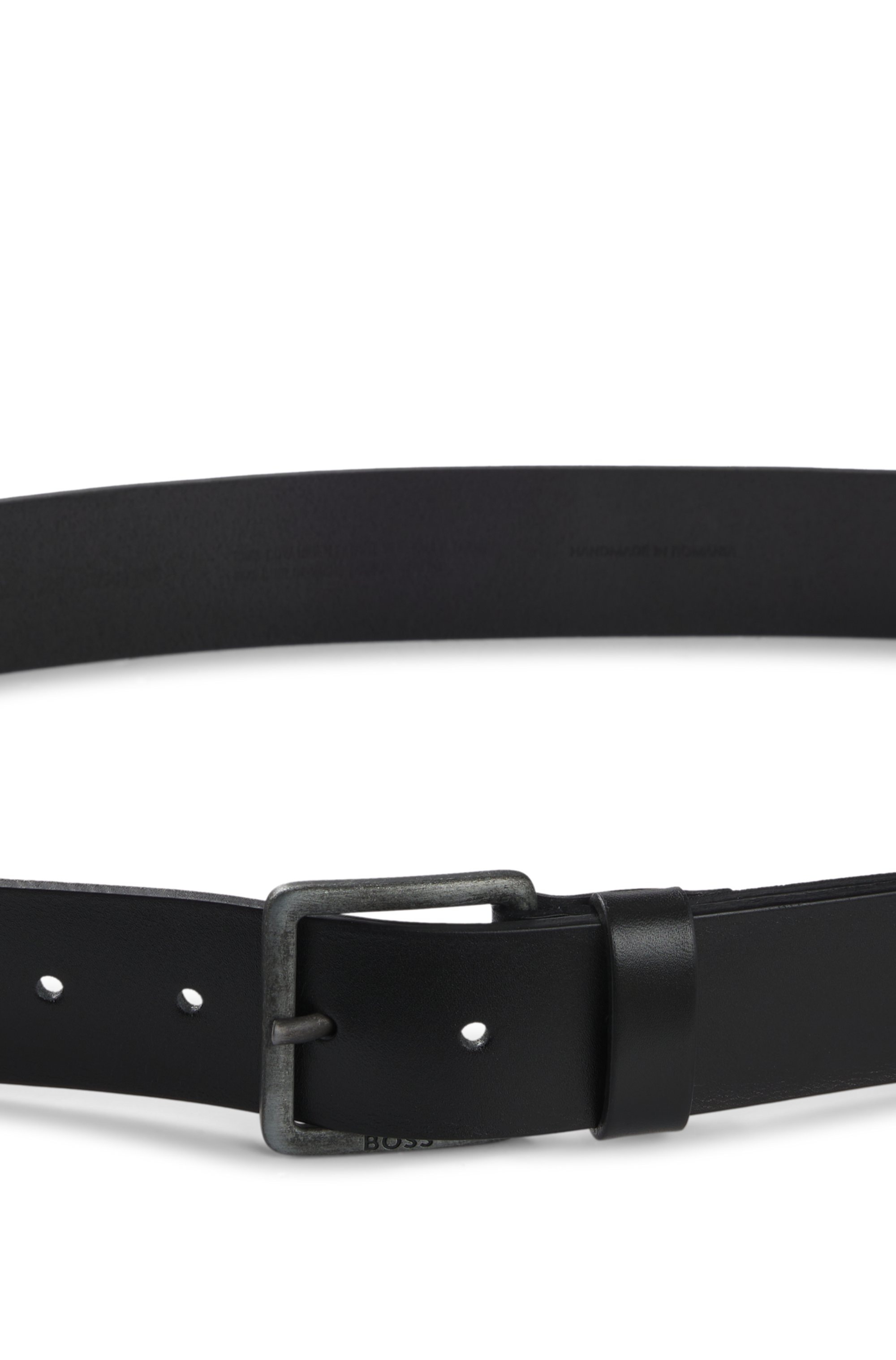 BOSS Ledergürtel »Jeeko_Sz40«, mit matter Schließe
