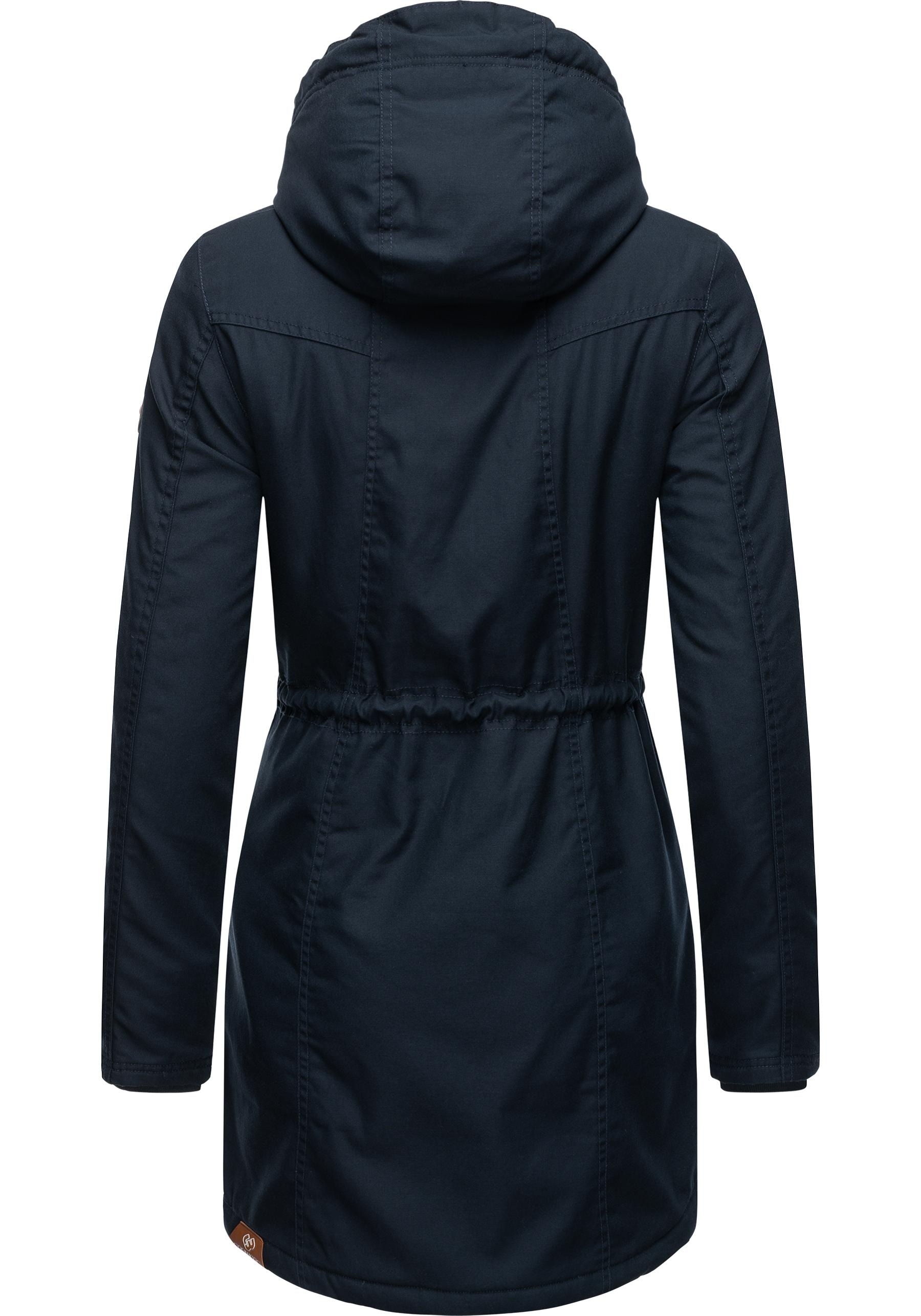Ragwear Wintermantel »Elsie«, stylischer Winterparka mit Kapuze und Teddyfleece