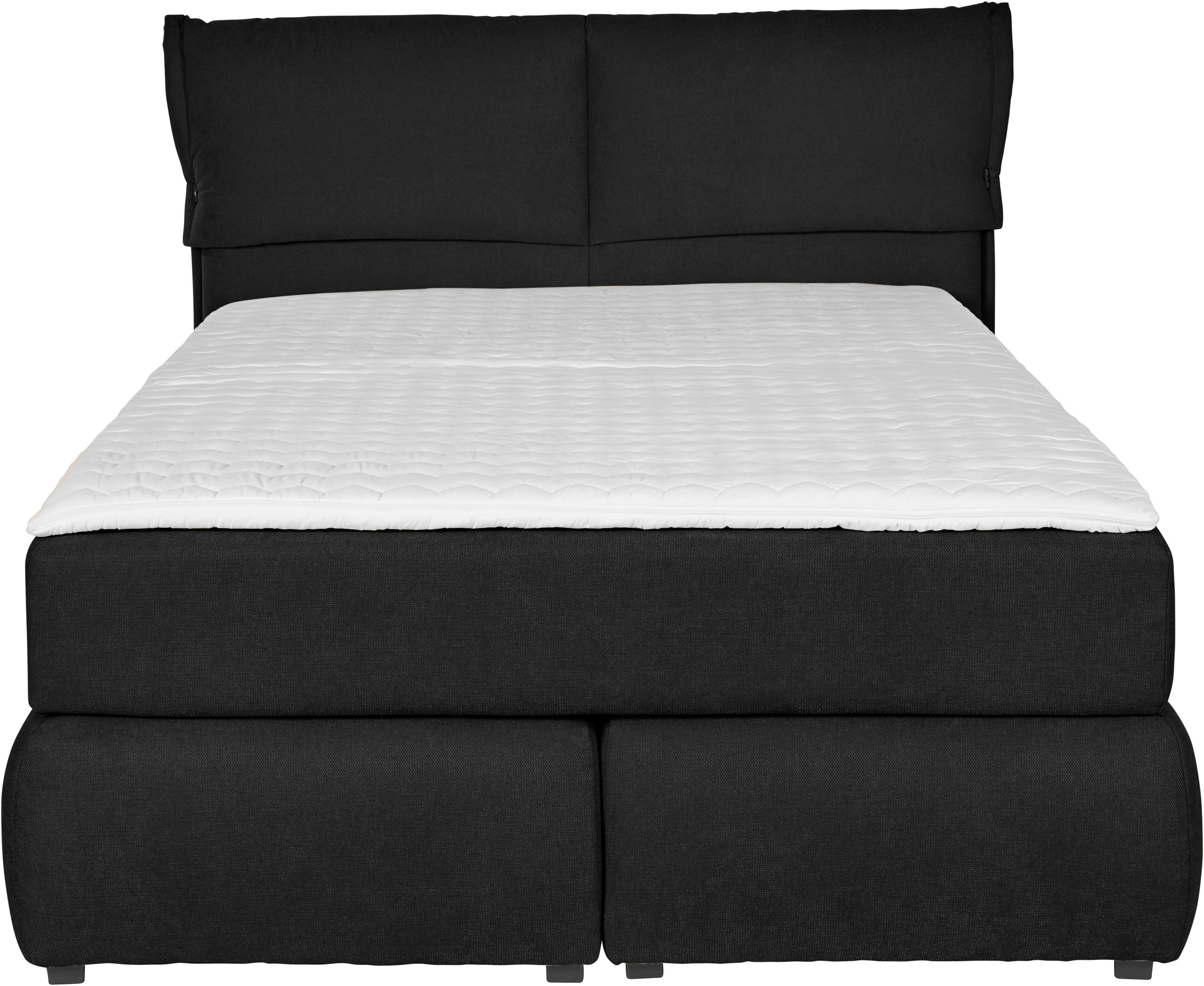 andas Boxspringbett »Jenson«, in 4 Farben, 4 Breiten, 3 Matratzenarten in 2 Härtegraden, Topper