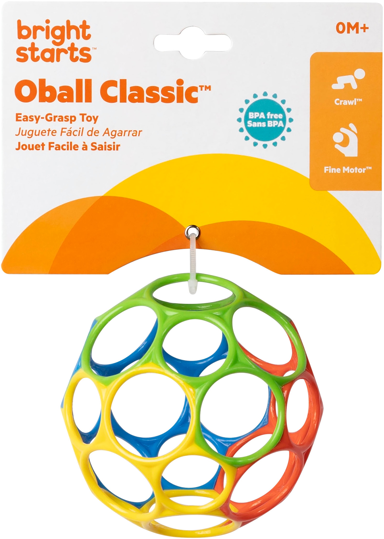 Greifspielzeug »Oball Classic™ Easy-Grasp Toy - Rot/Blau/Grün/Gelb«