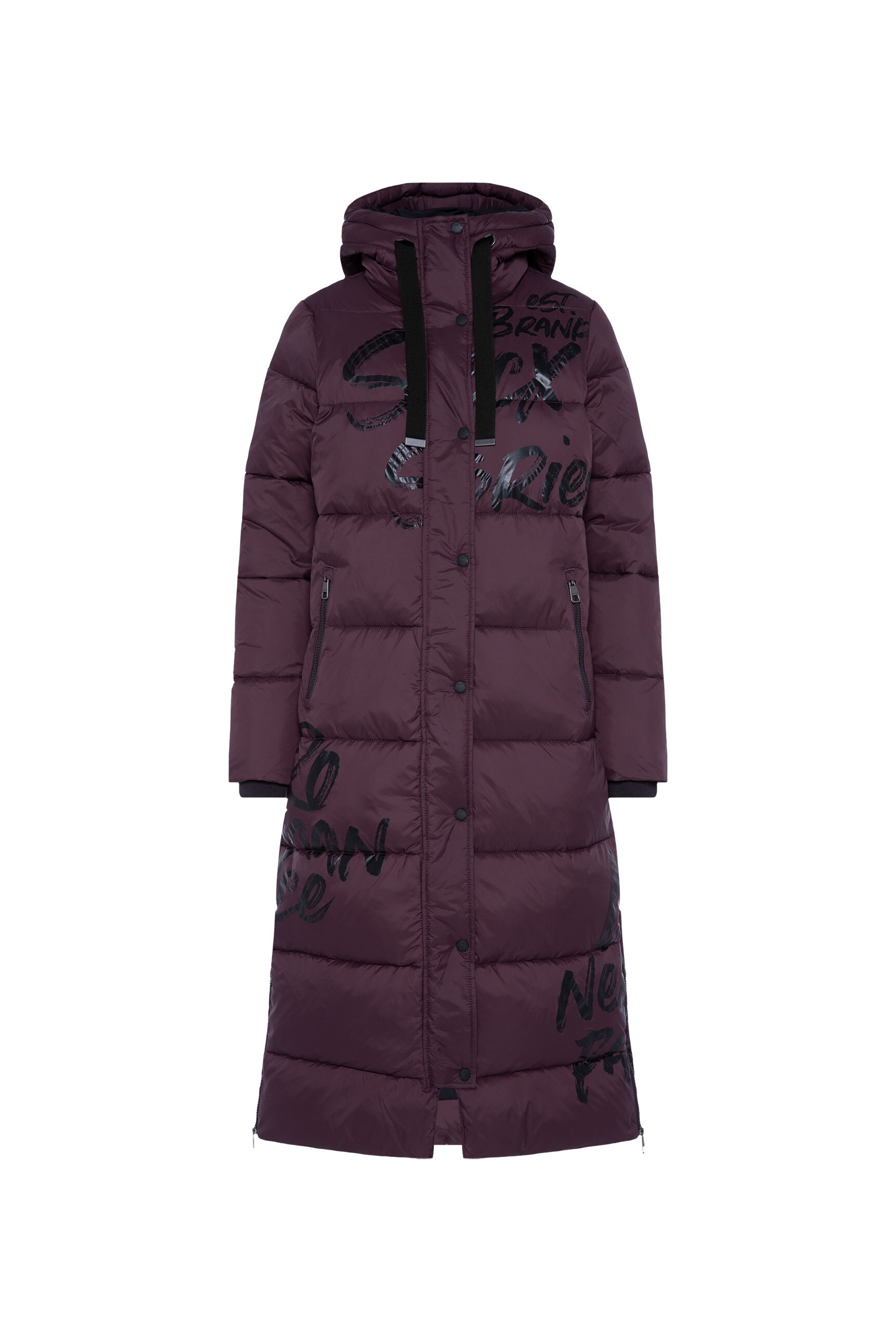 SOCCX Langmantel mit seitlichen Reißverschlüssen am Saum günstig online kaufen