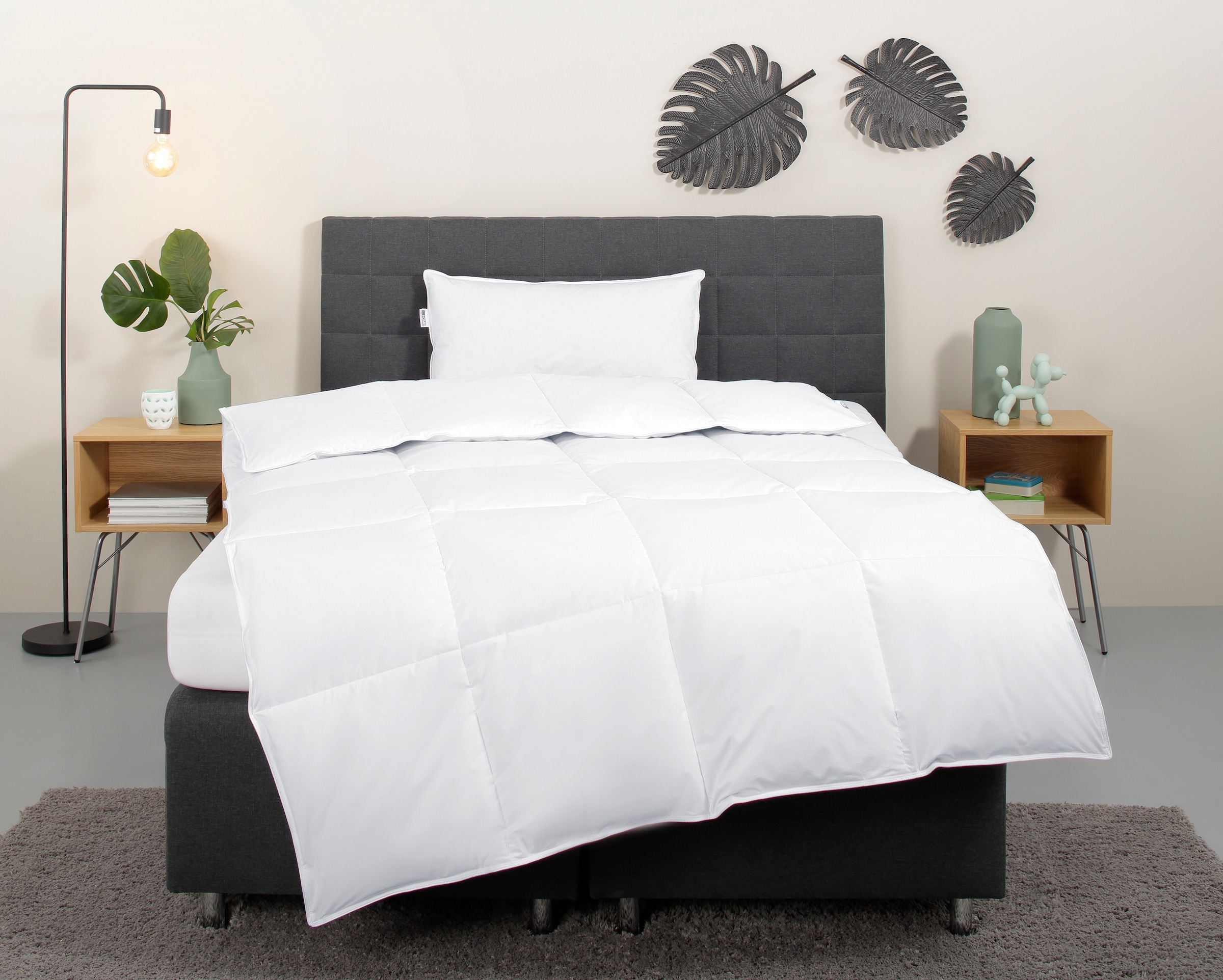 OTTO home Daunenbettdecke + Kopfkissen "Cyra Set, Bettdecke 135x200 & 155x2 günstig online kaufen