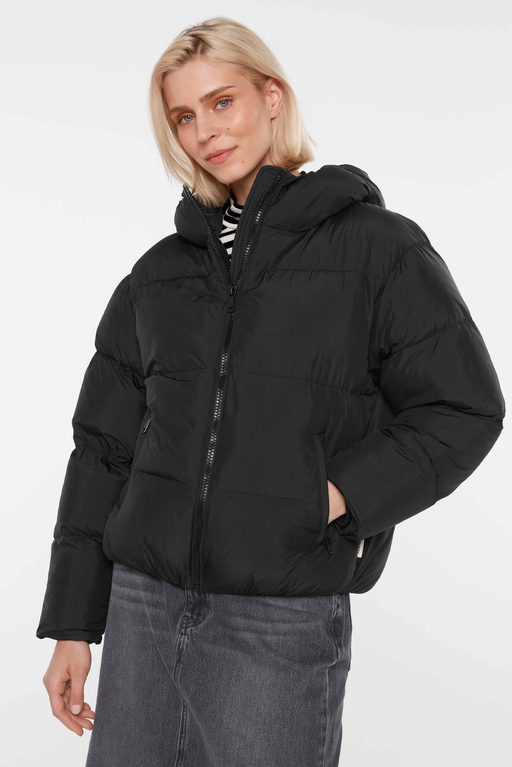 SENSES.THE LABEL Winterjacke mit Kapuze mit elastischen Steppnähten
