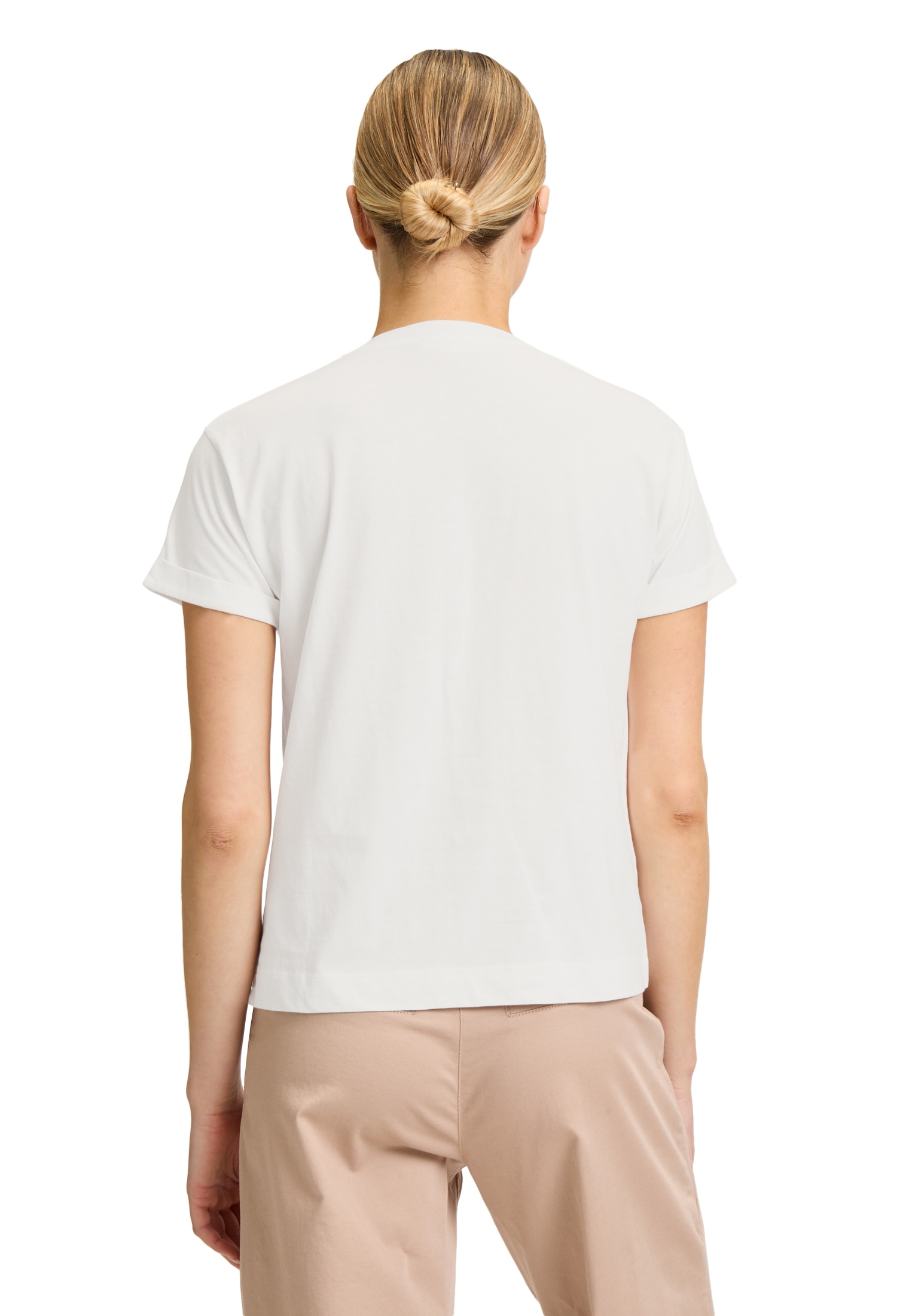 Betty&Co Kurzarmshirt »Betty & Co Casual-Shirt mit Strass«, (1 tlg.), Strass