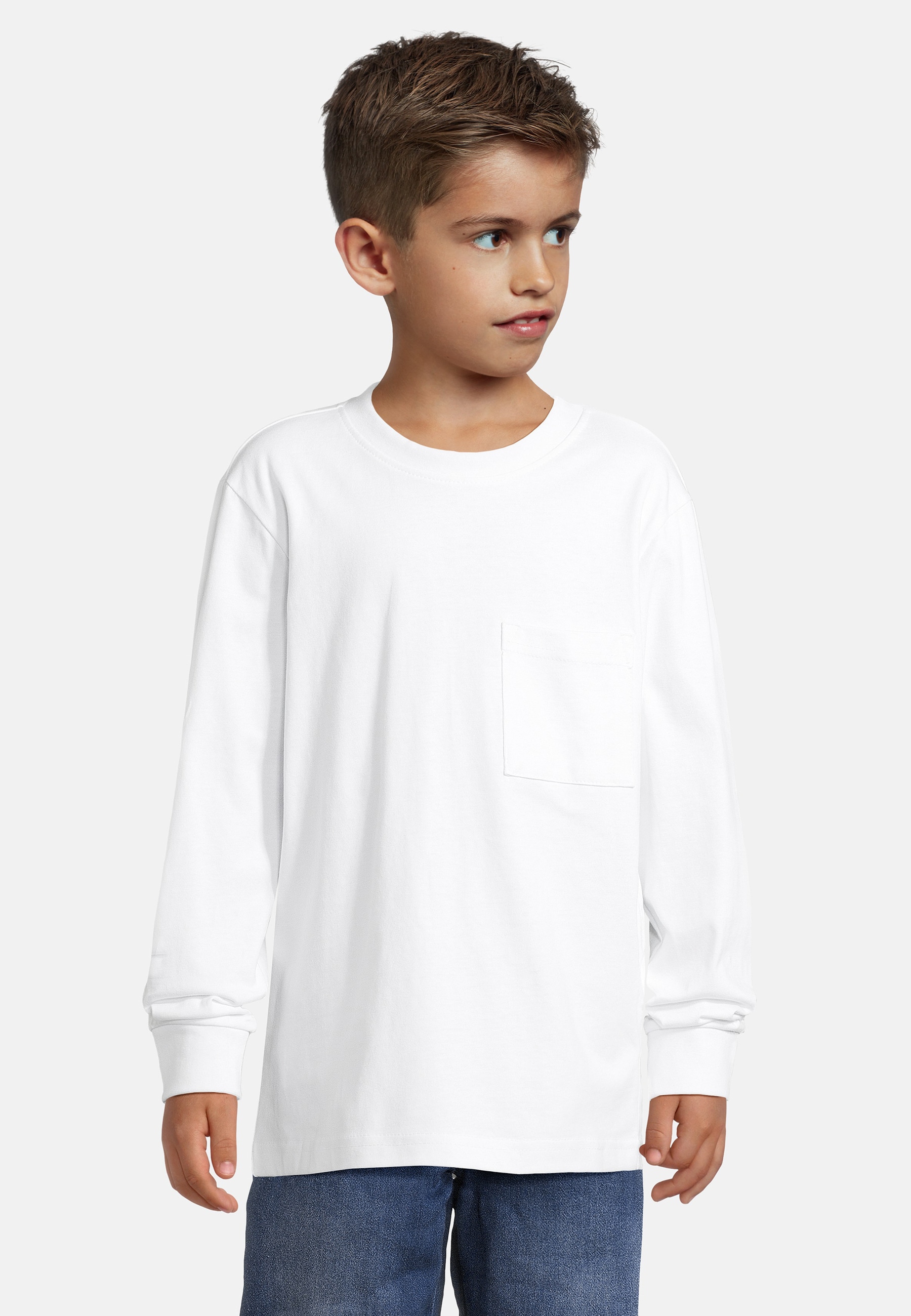 URBAN CLASSICS Longsleeve »Urban Classics Herren Boys Heavy Oversized Pocket Longsleeve« 1 Stk.