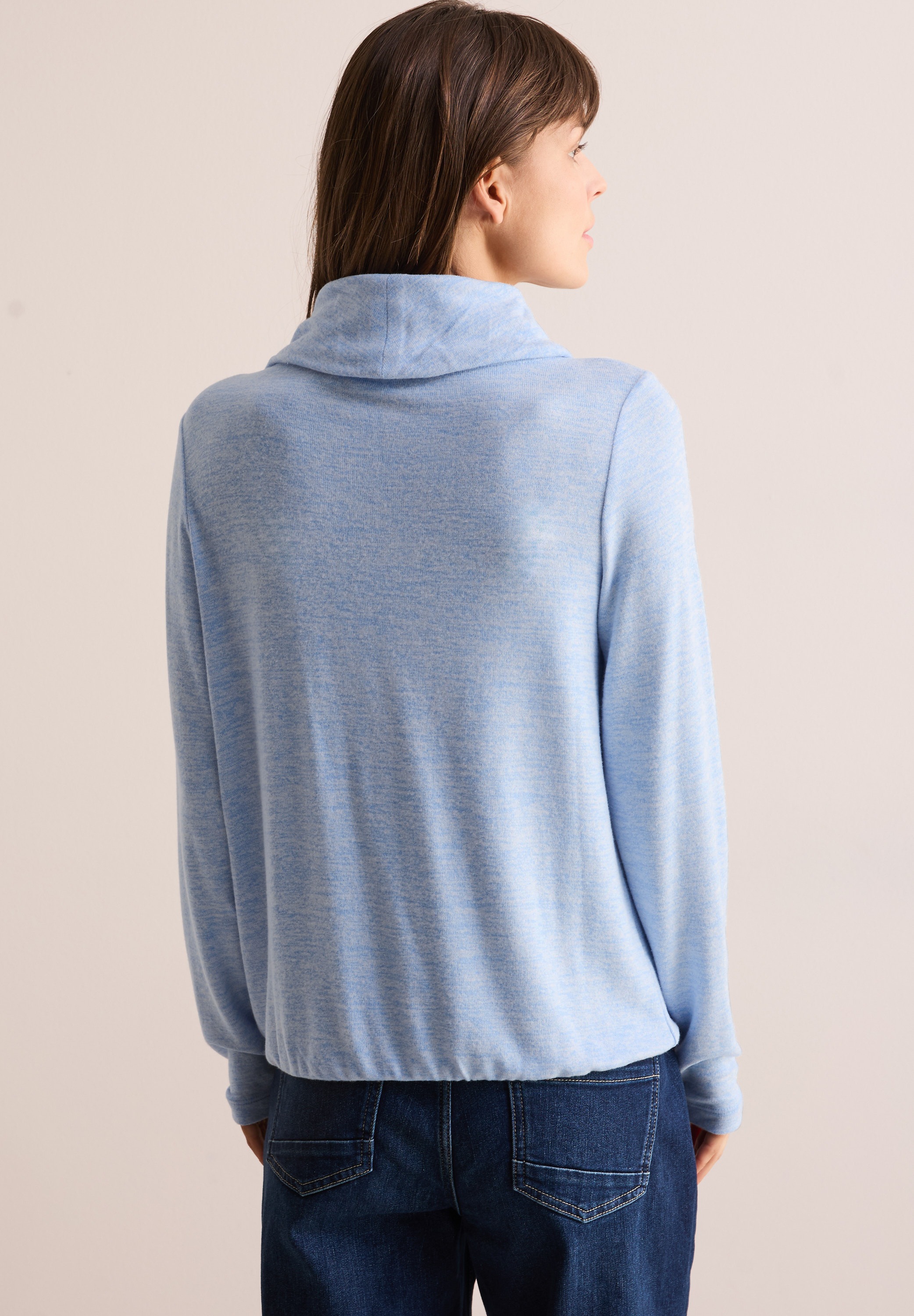 Cecil Langarmshirt, mit Elastiksaum günstig online kaufen