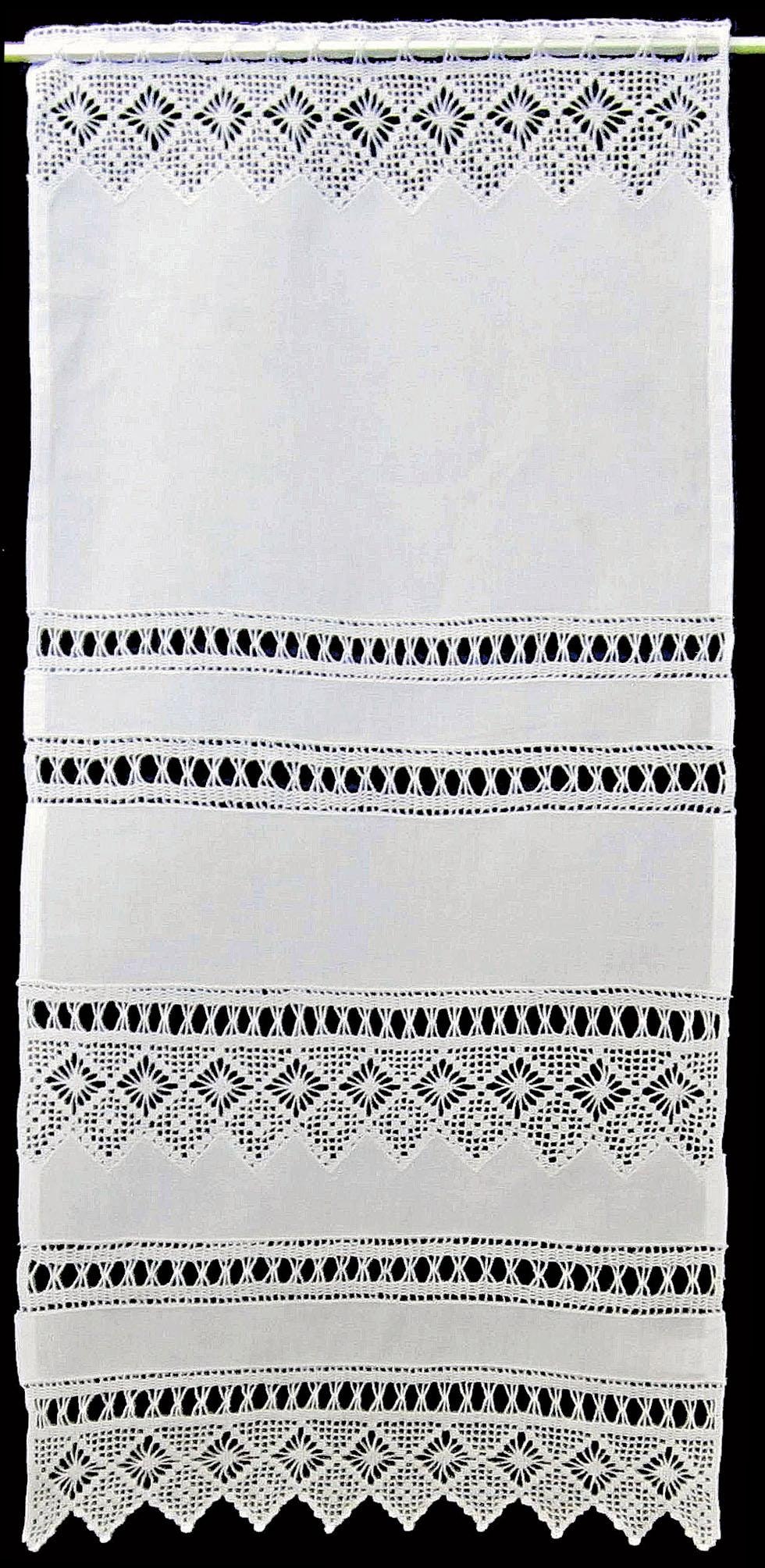 HOSSNER - ART OF HOME DECO Scheibengardine "Spitzingsee" Stangendurchzug 1 günstig online kaufen