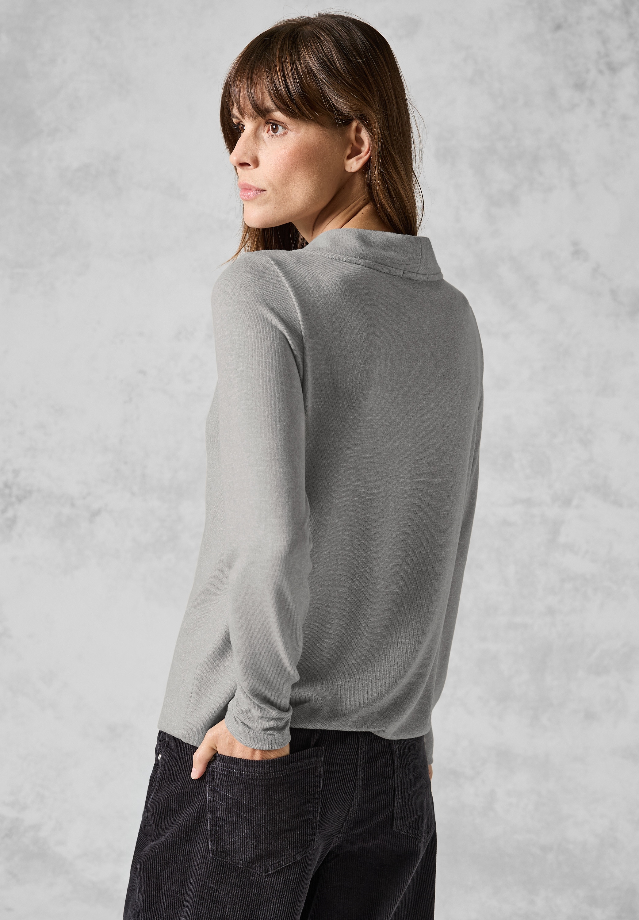 Cecil Langarmshirt, mit Kragen
