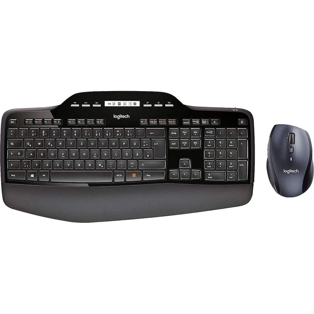 Logitech Tastatur »Wireless Desktop MK710 - DE-Layout«, (Ziffernblock)