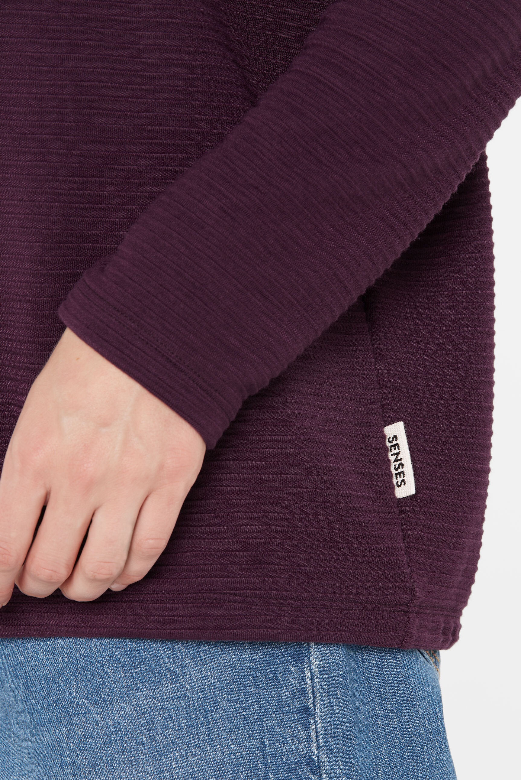 SENSES.THE LABEL Kapuzensweatshirt, mit überschnittenen Schultern