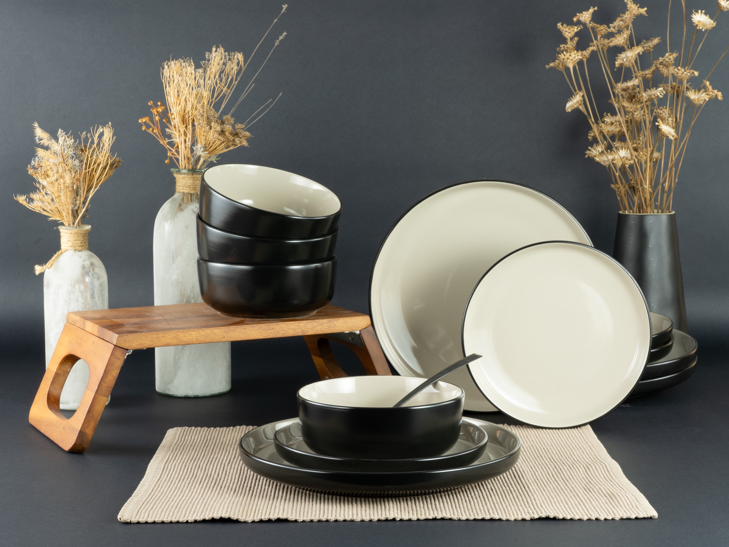 my home Tafelservice "Teller Set, modernes Geschirr-Set, Service Östra Gred günstig online kaufen