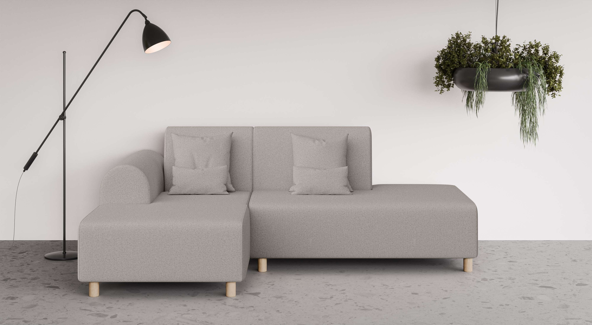 OTTO home Ecksofa "Suyala" L-Form mit Hocker günstig online kaufen