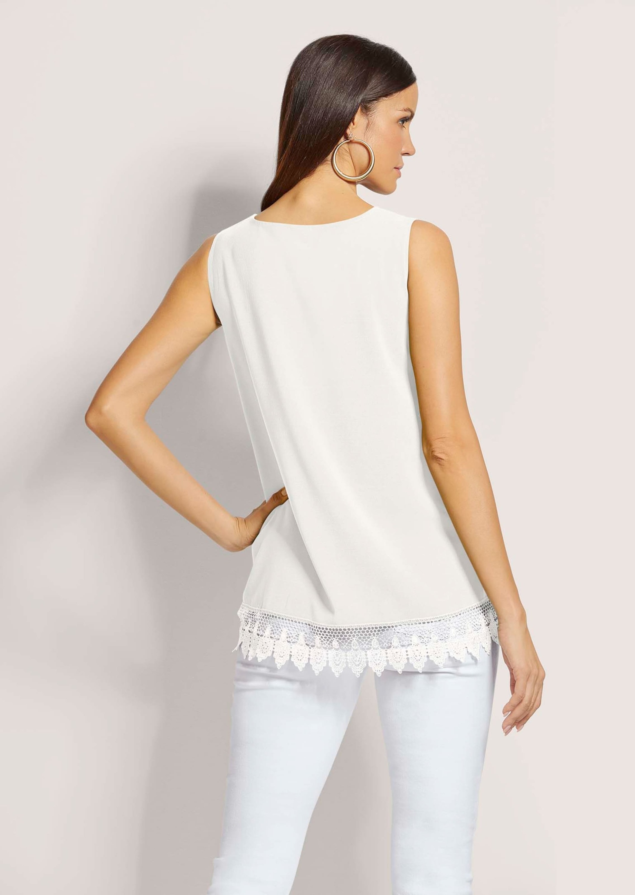 MADELEINE Blusentop »Blusentop Top mit Spitze«