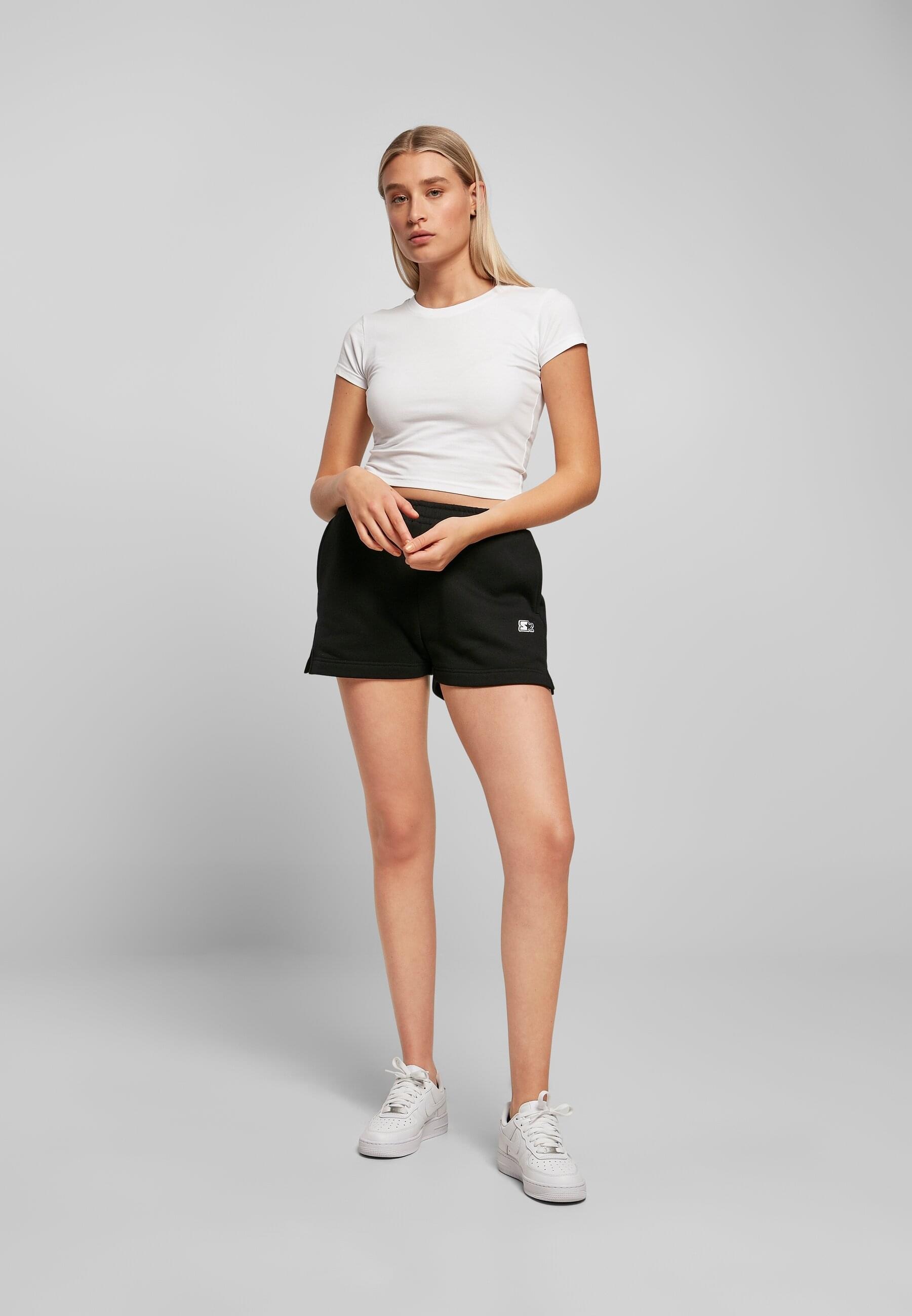 Starter Black Label Sweatshorts »Starter Black Label Damen Ladies Starter Essential Sweat Shorts«, (1 tlg.)