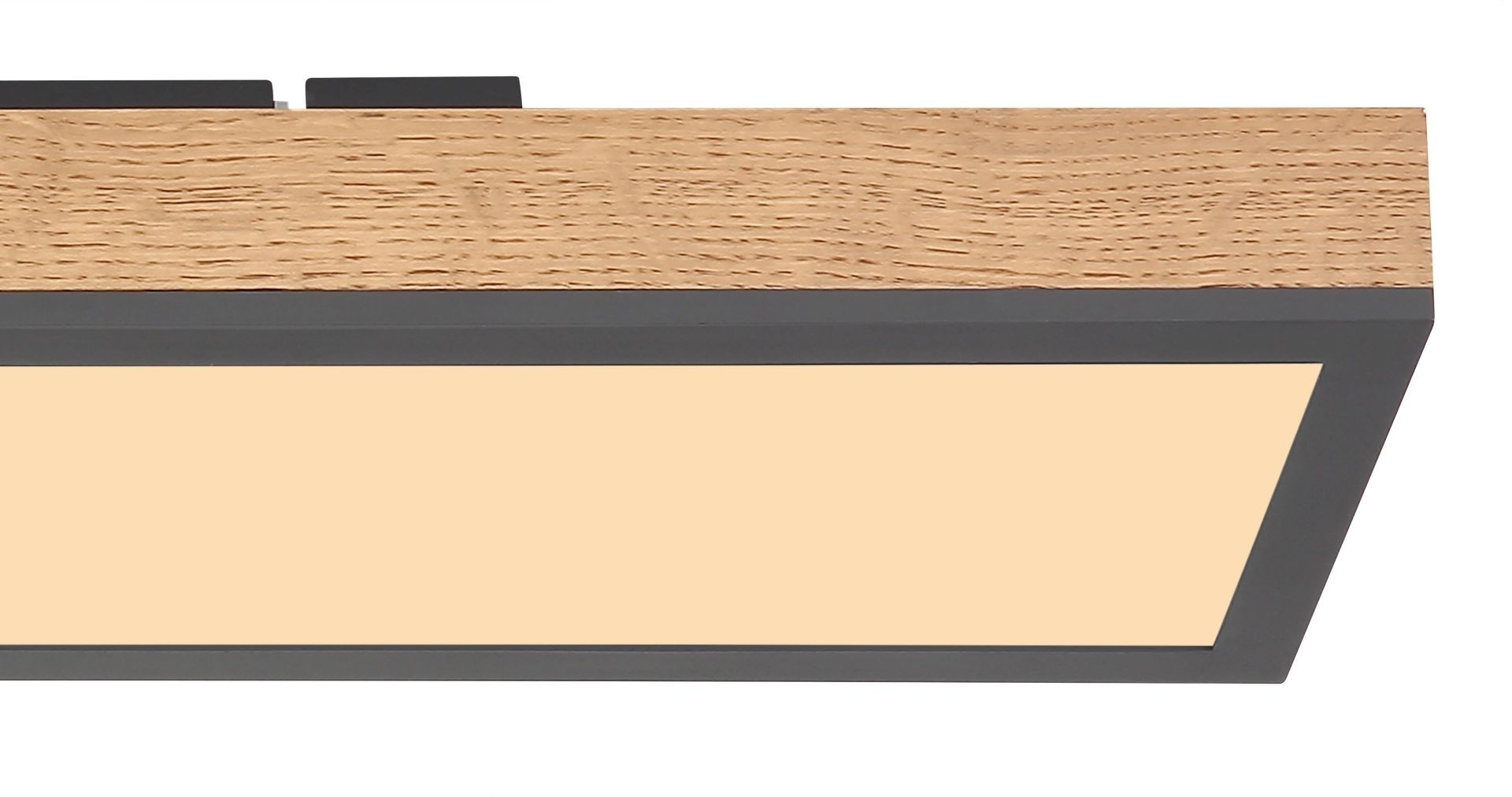 GLOBO LIGHTING LED Deckenleuchte »DORO«, 1 flammig, Leuchtmittel LED-Modul | LED fest integriert, MDF-Rahmen in Holzoptik