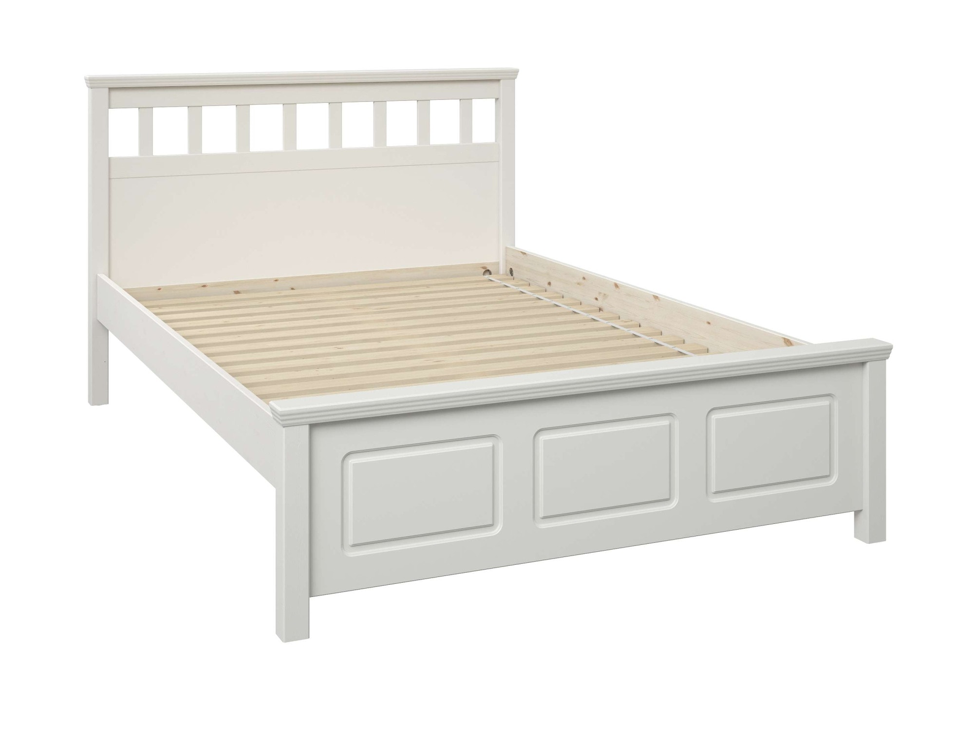 OTTO home Bett »Tillian, Bettgestell, Doppelbett, Bettkasten optional, Made in EU« B/T/H: 149,6/213,1/230,8 cm,  aus massiver Kiefer in Kombination mit MDF, FSC®, inklusive Lattnerost