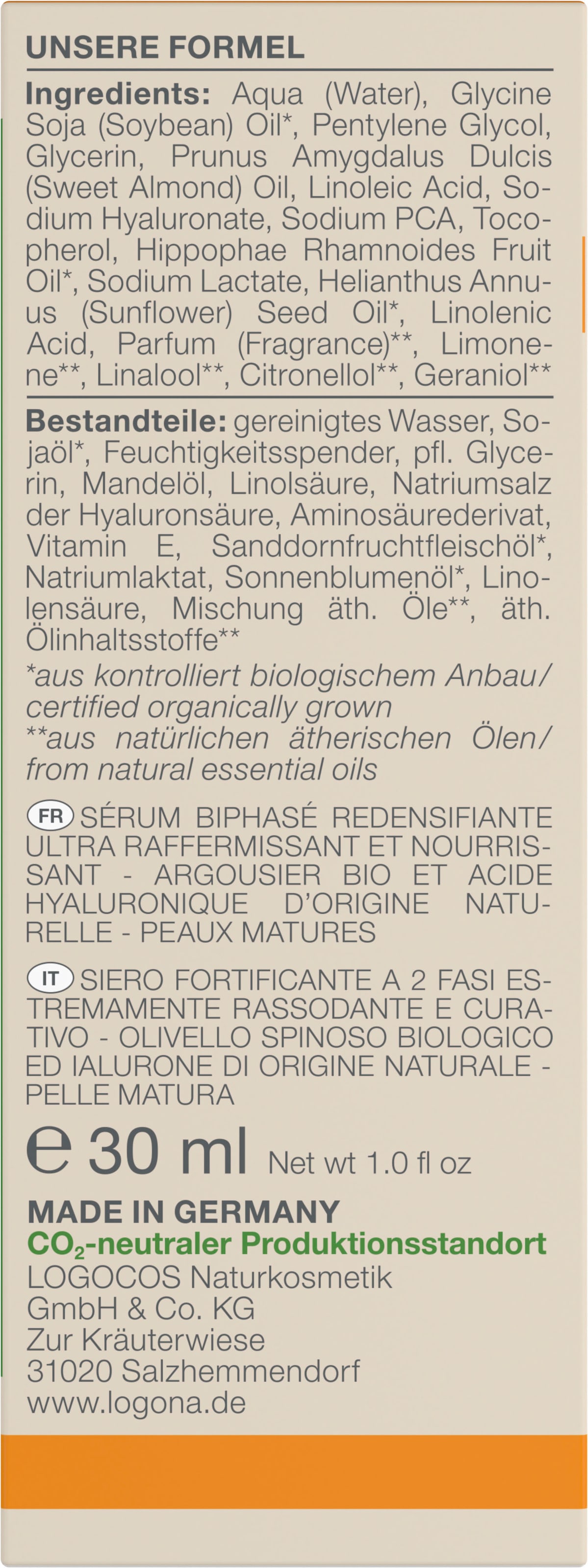 LOGONA Gesichtsserum »Logona AP Festigendes 2-Phasen Serum« kaufen | BAUR