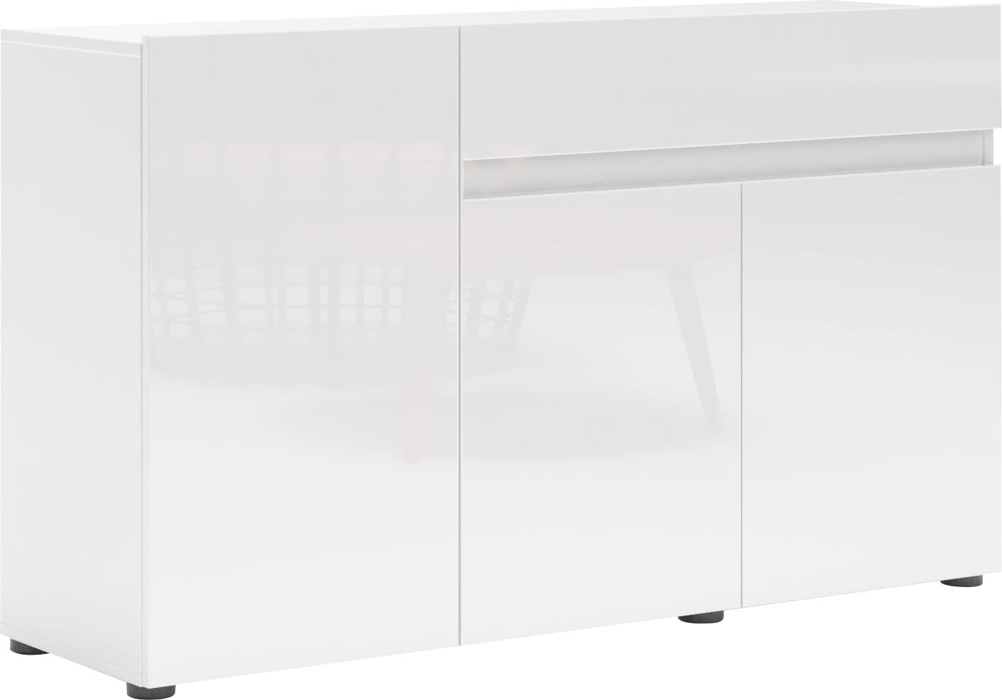 INOSIGN Sideboard "Mister", Kommode, komplett Hochglanz Lackiert, B/H 135x8 günstig online kaufen