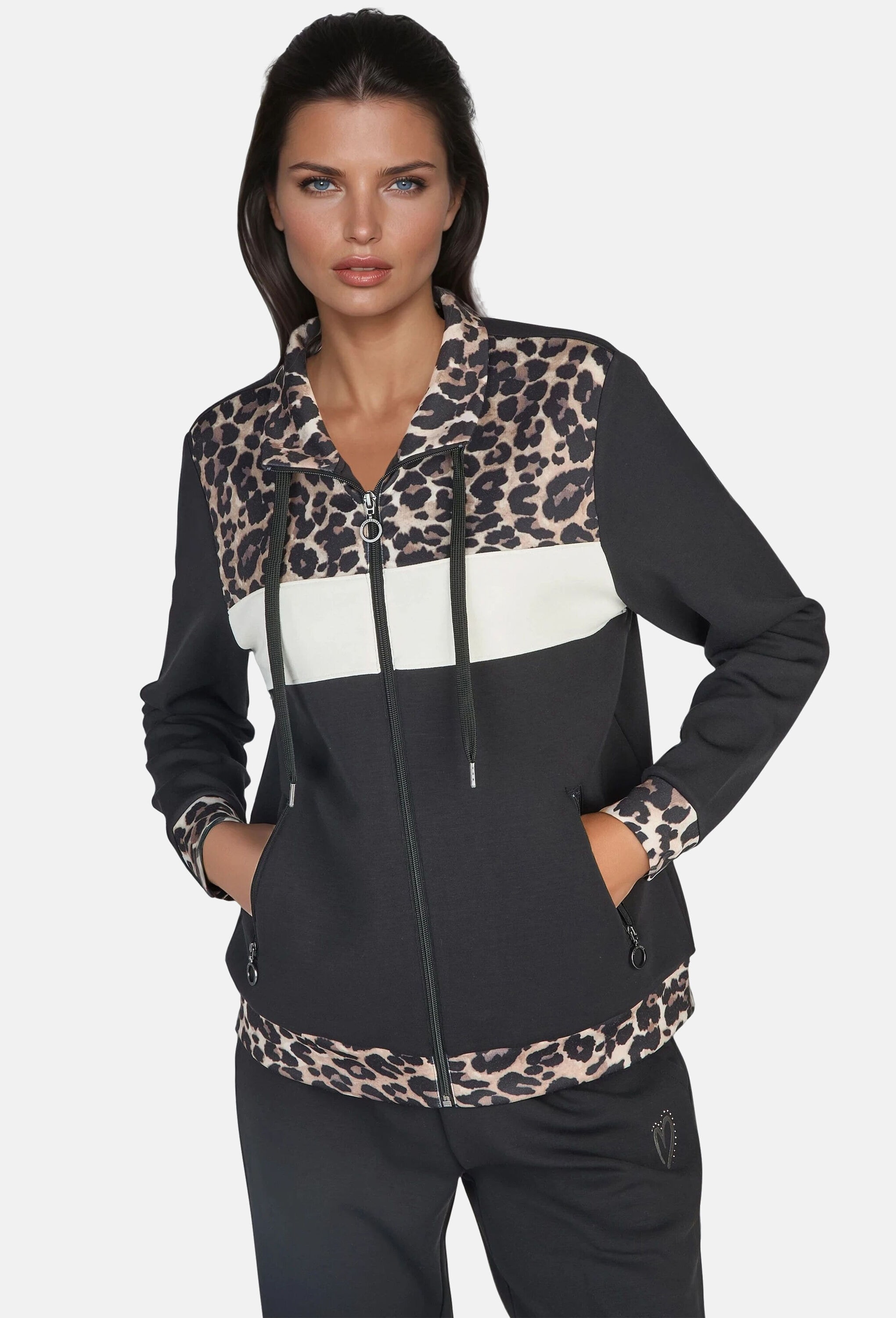 NAVIGAZIONE Sweatjacke »NAVIGAZIONE Sweatjacke« Leoprint