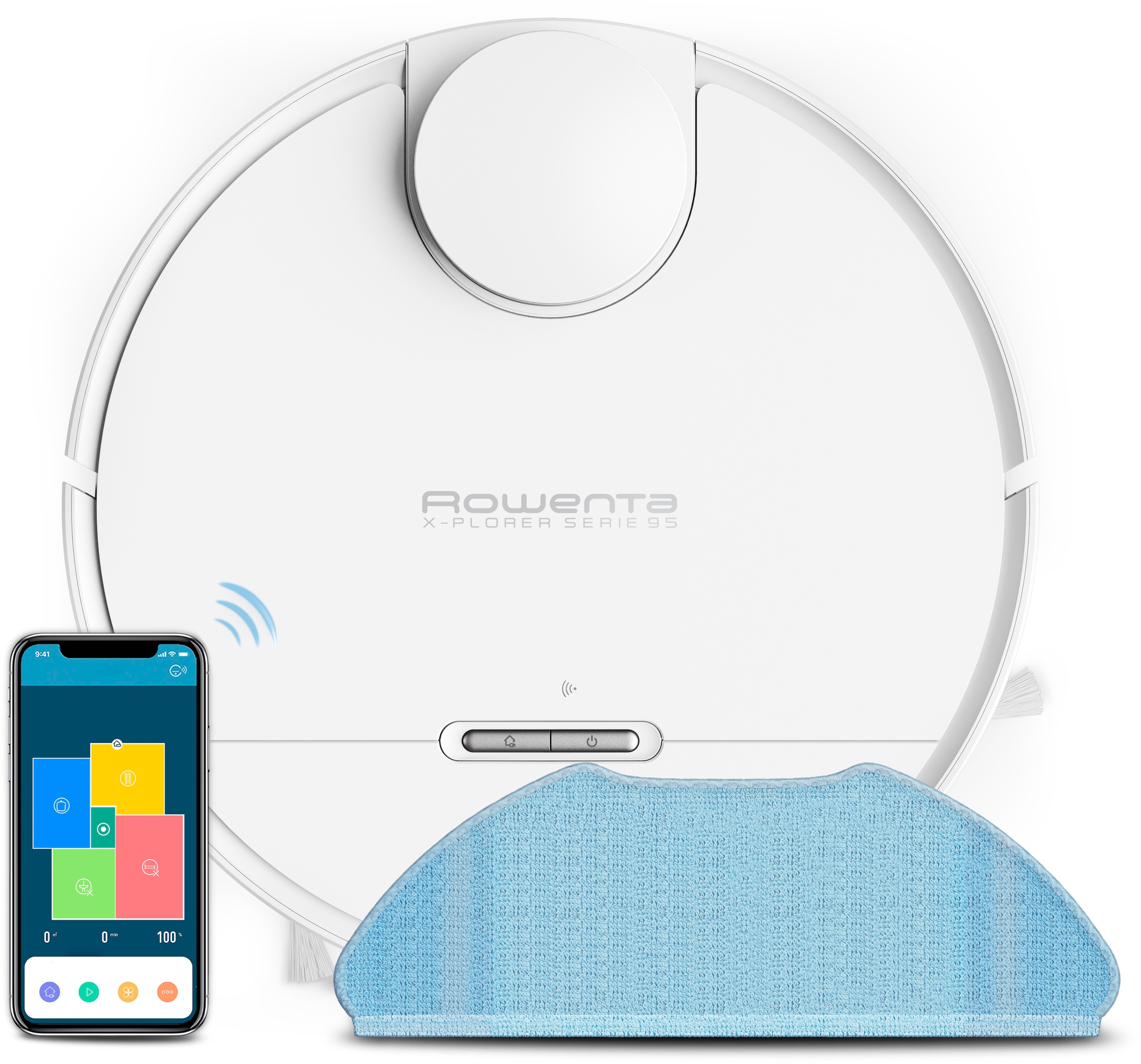 Rowenta Nass-Trocken-Saugroboter »RR7987 X-Plorer Serie 95«, Saugkraft von 12.000 pa., Besonders leistungsstark; 220m²