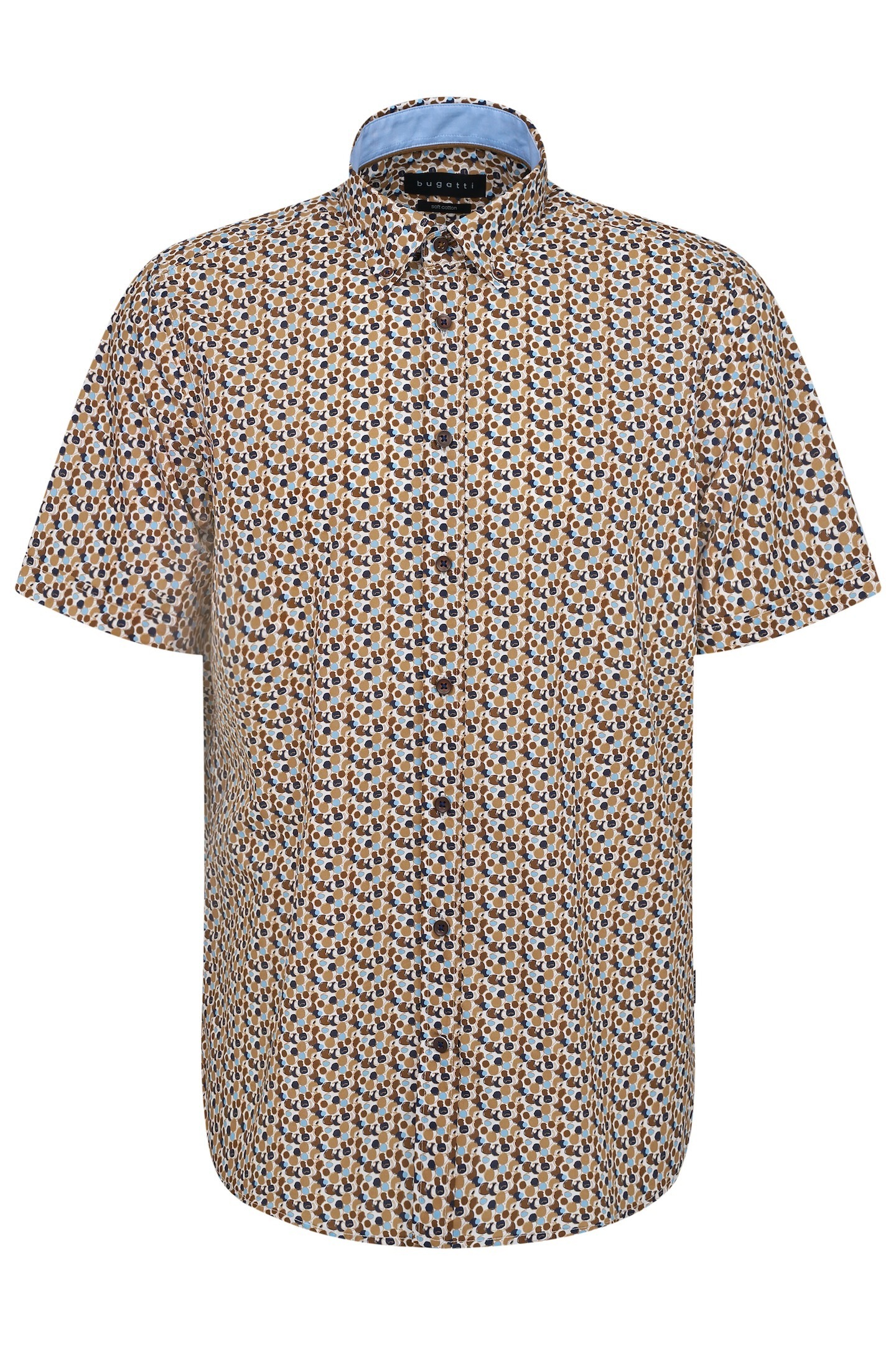 bugatti Kurzarmhemd, mit Button-Down-Kragen