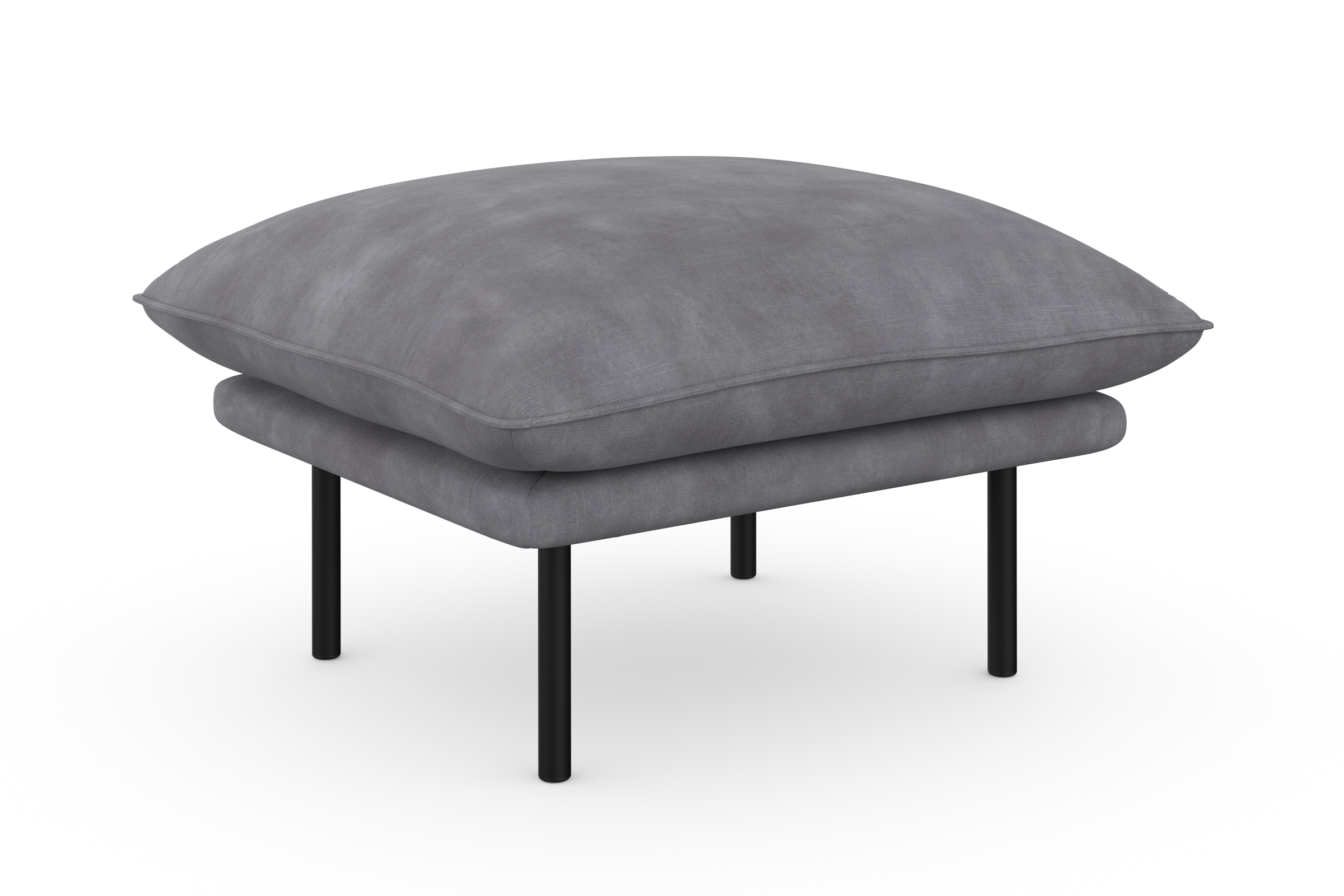 Home affaire Polsterhocker "Stine" Besonderes Design durch Kissenoptik und günstig online kaufen