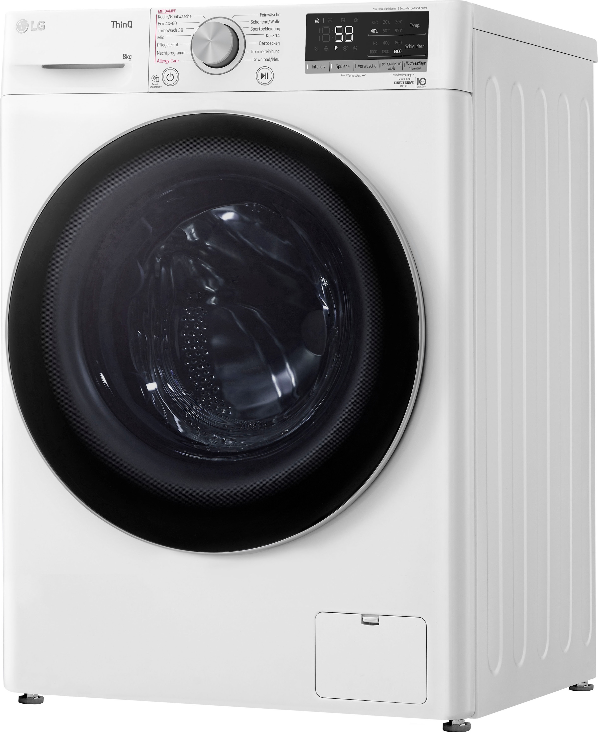 LG Waschmaschine »F4WV7081«, F4WV7081, 8 kg, Raten per | 1400 BAUR U/min