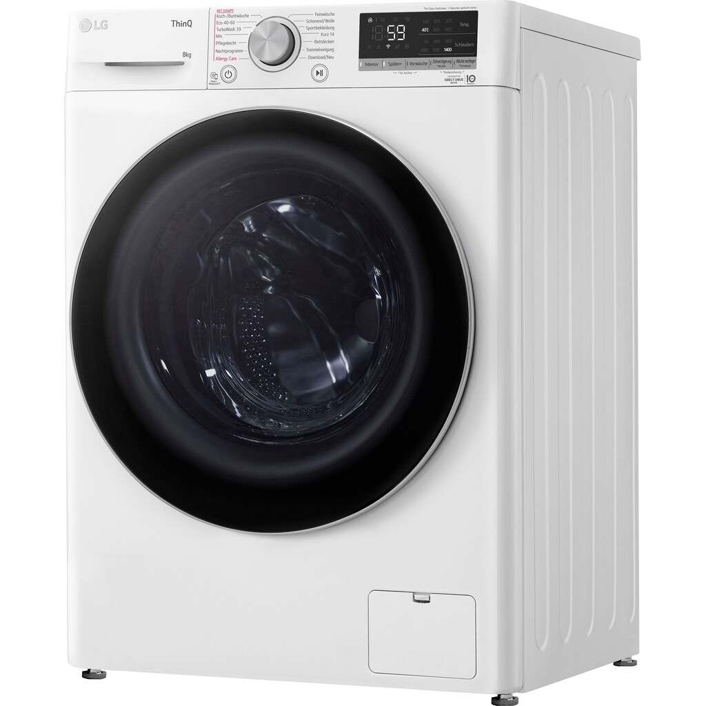 LG Waschmaschine »F4WV7081«, F4WV7081, 8 kg, 1400 U/min