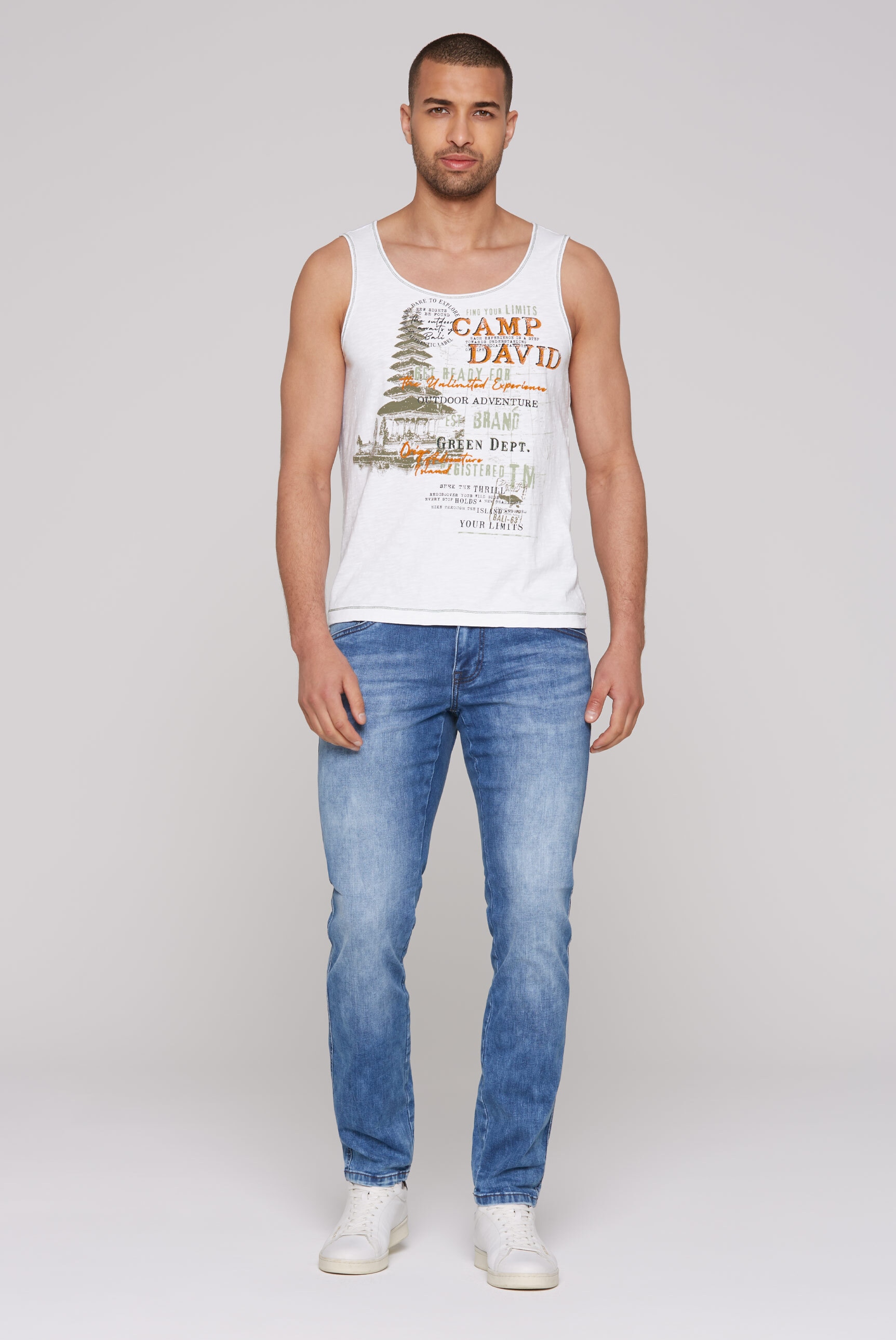 CAMP DAVID Tanktop, aus Baumwolle