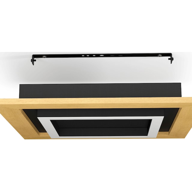 EGLO LED-Deckenleuchte »TIRRENARA« in schwarz und braun aus Stahl, Holz /  inkl. LED fest integriert - 4 x 5,4 Watt kaufen | BAUR