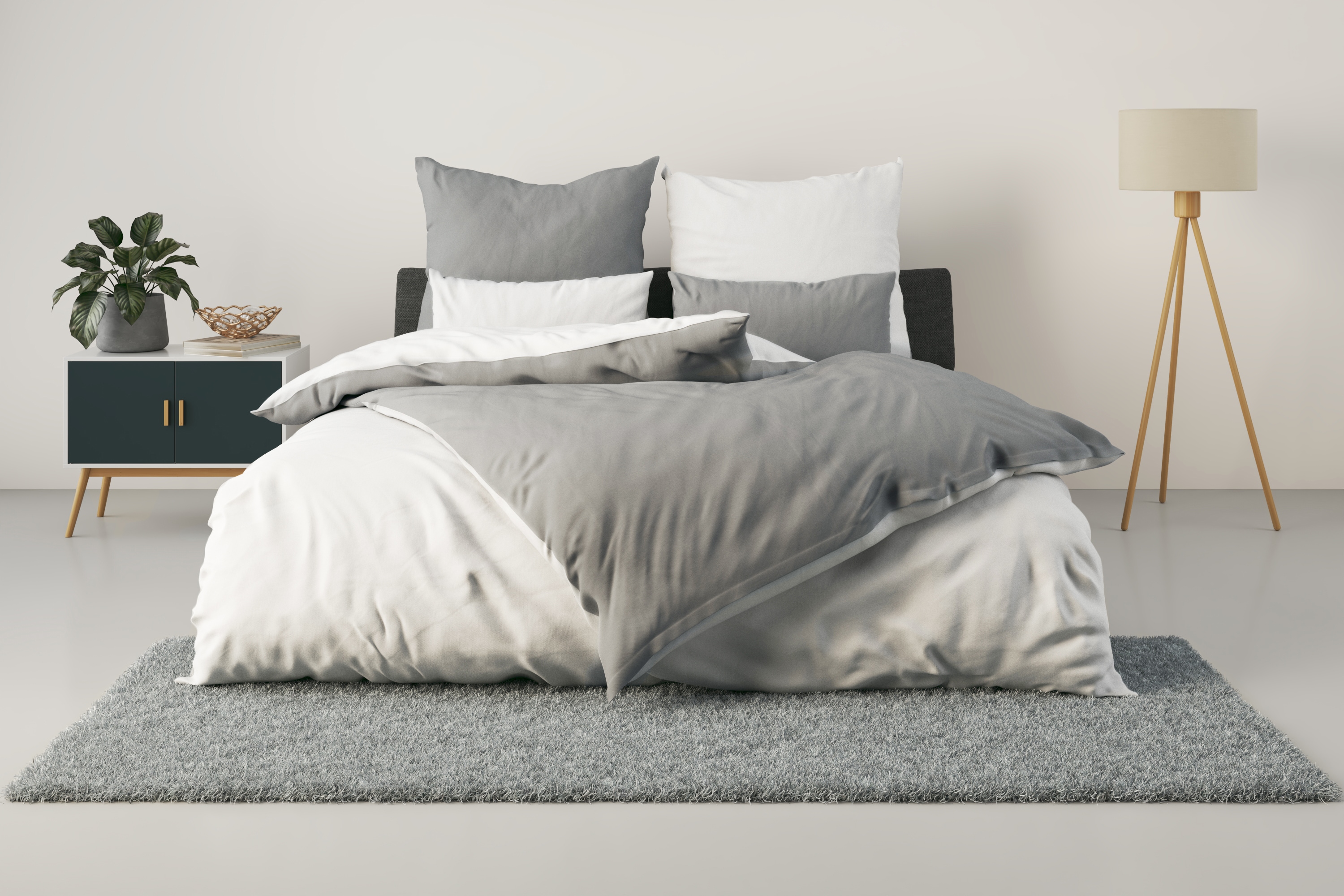 OTTO home "Desner2 100% Microfaser, extra weich, allergikerfreundlich" 2 Premium Qualität, uni, schnell trocknend, pflegeleicht, ab 135x200 cm