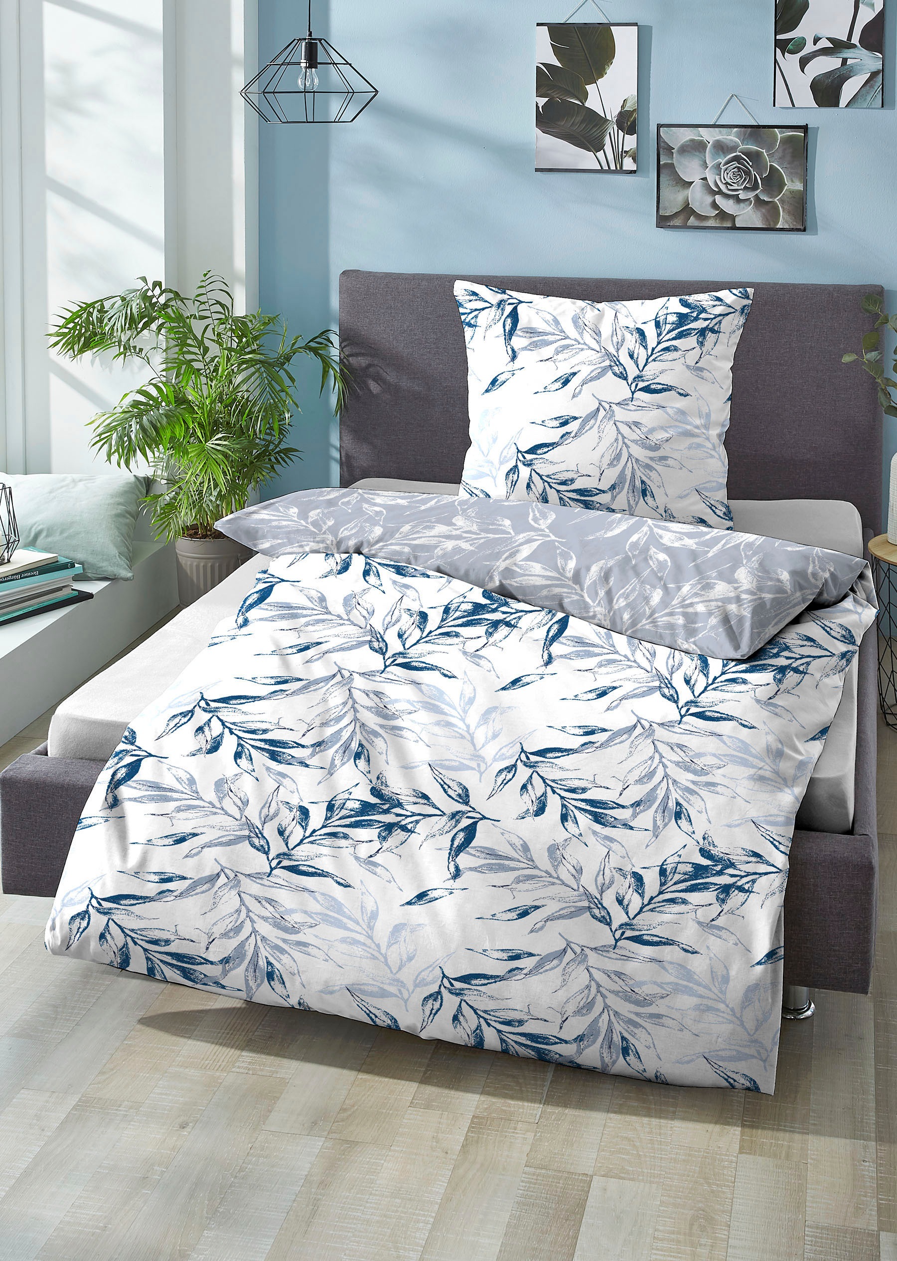 Castell - Markenbettwäsche Wendebettwäsche "Oscar" 2 Stk. atmungsaktiv, str günstig online kaufen