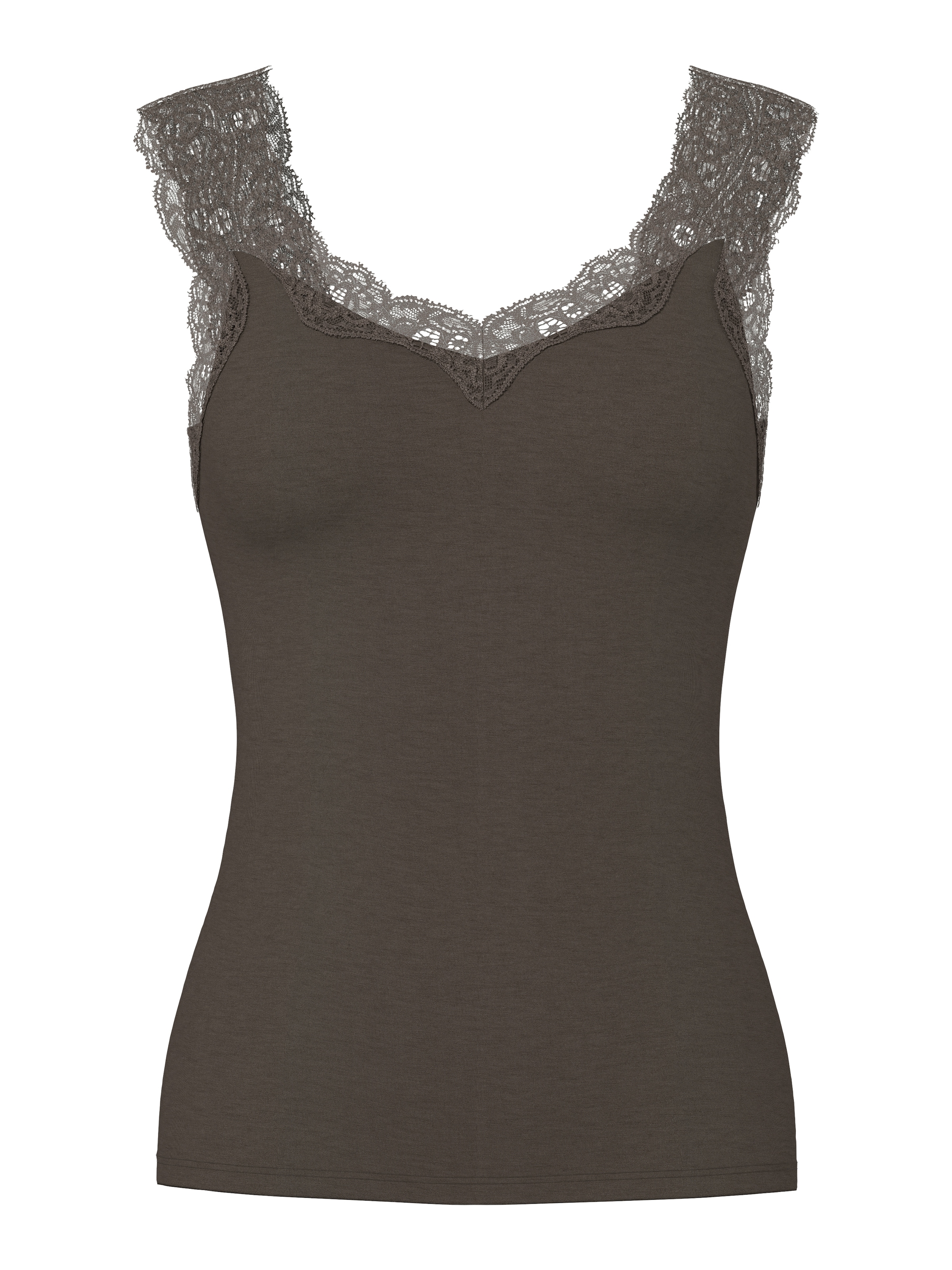 pieces Spitzentop »PCBARBERA« Viskosemischung