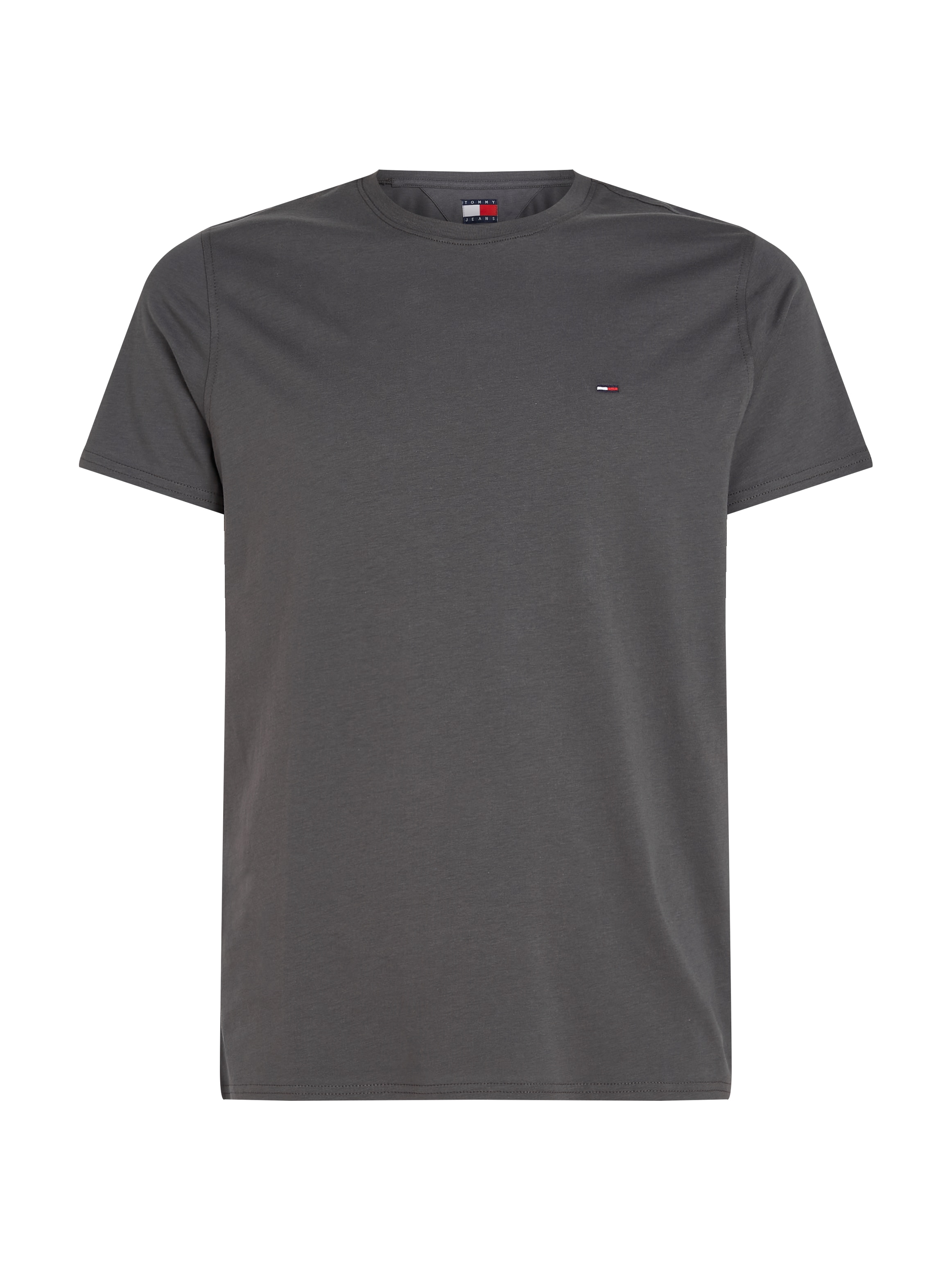 Tommy Jeans T-Shirt »TJM ESSENTIAL SOLID TEE«, mit Rundhalsausschnitt und dezenter Logo-Flag