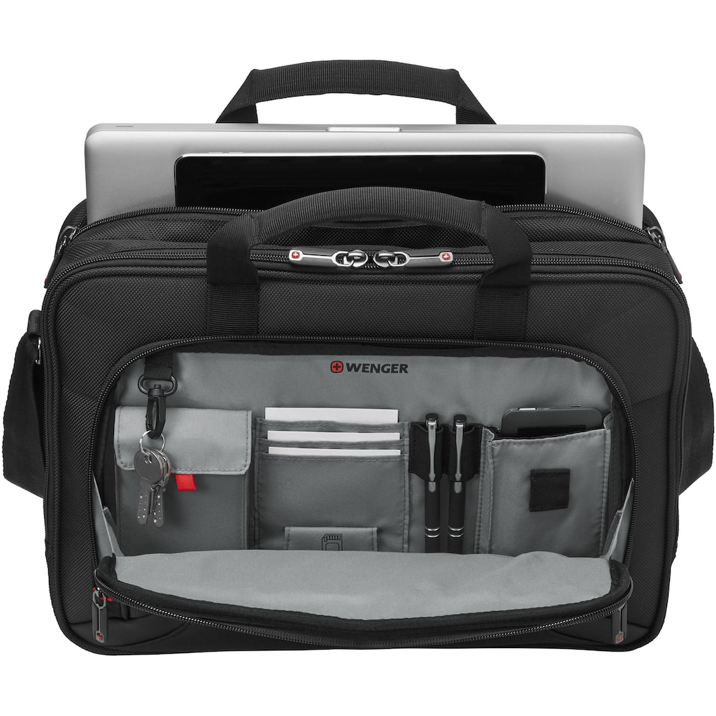 Wenger Laptoptasche »Prospectus, schwarz«, mit 16-Zoll Laptopfach und zusätzlichem 10-Zoll Tabletfach