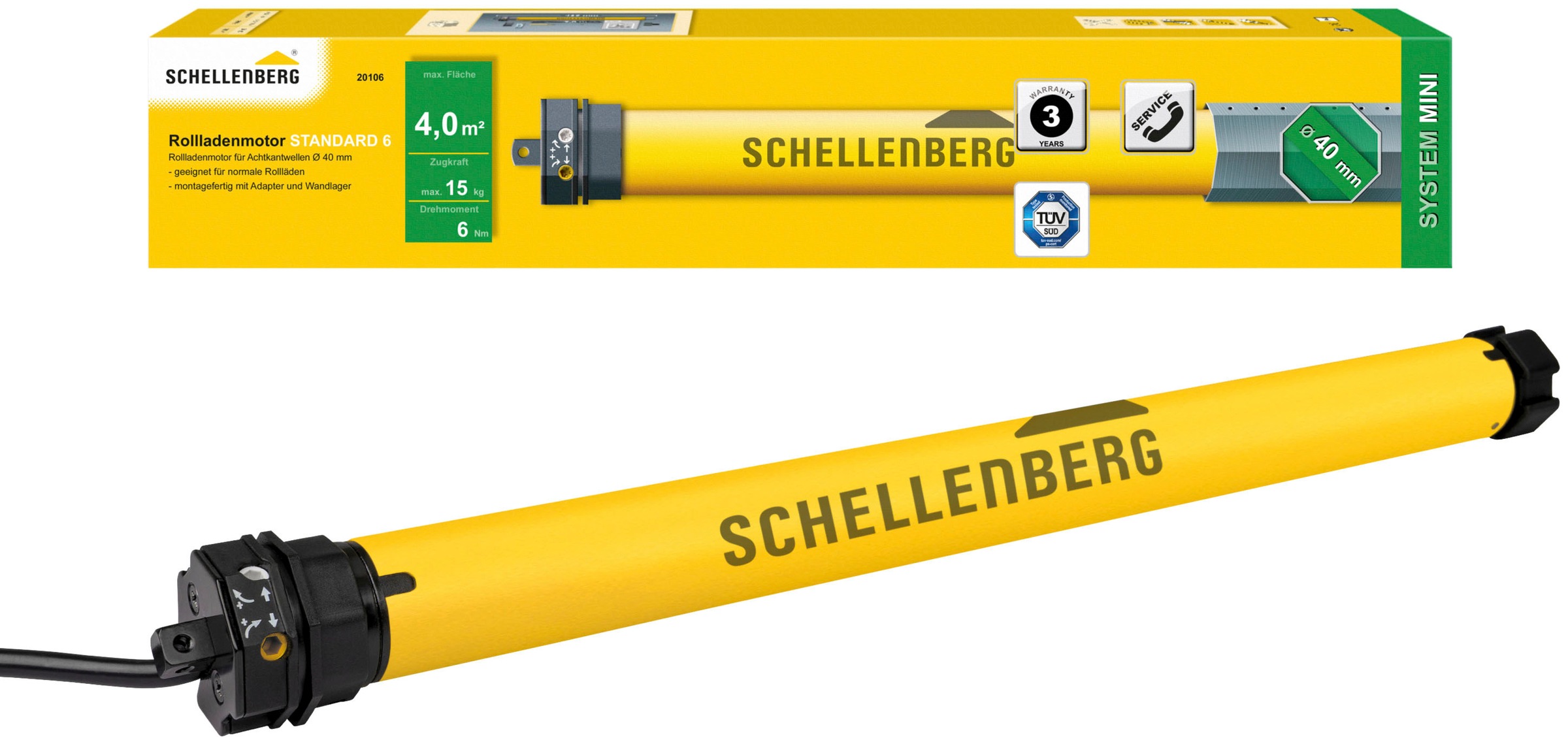 Schellenberg Rollladenmotor 'Mini Standard' 6 Nm