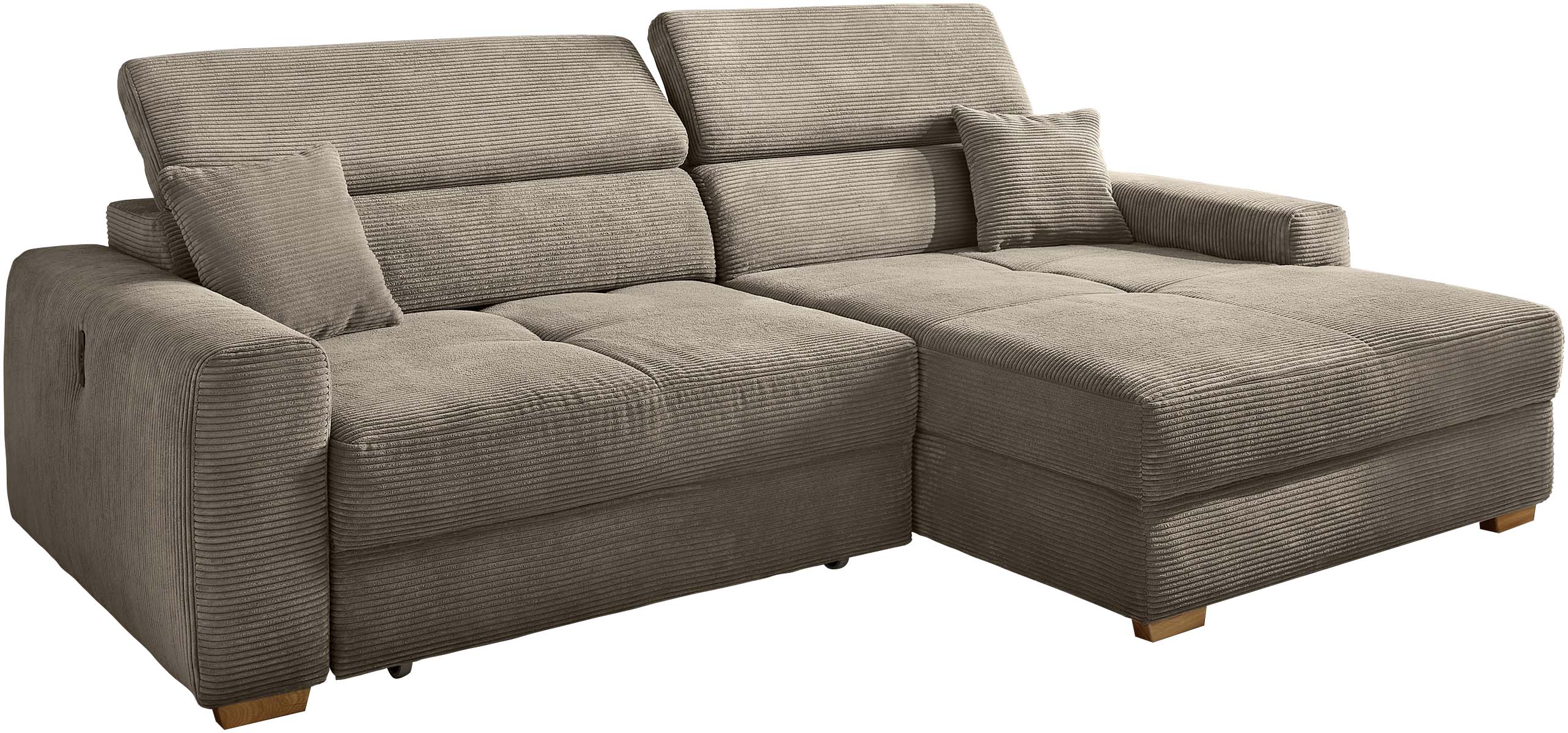 Thumbnail - Jockenhöfer Gruppe Ecksofa "Slider L-Form, B: 277 cm, 140kg Belastbarkeit je Sitzplatz" mit Sitztiefenverstellung, USB, ...