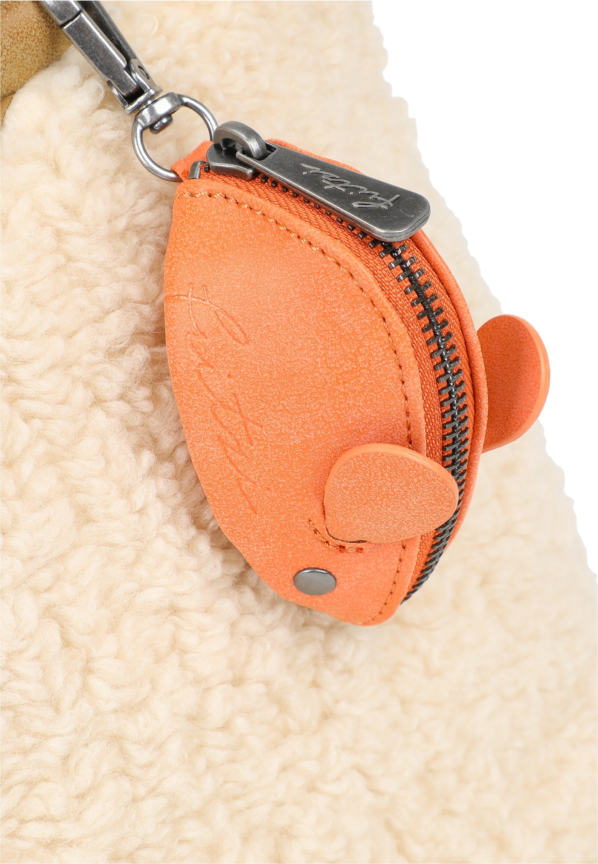 Fritzi aus Preußen Henkeltasche »Teddy Black«, aus kuscheligem, veganem Teddy-Material