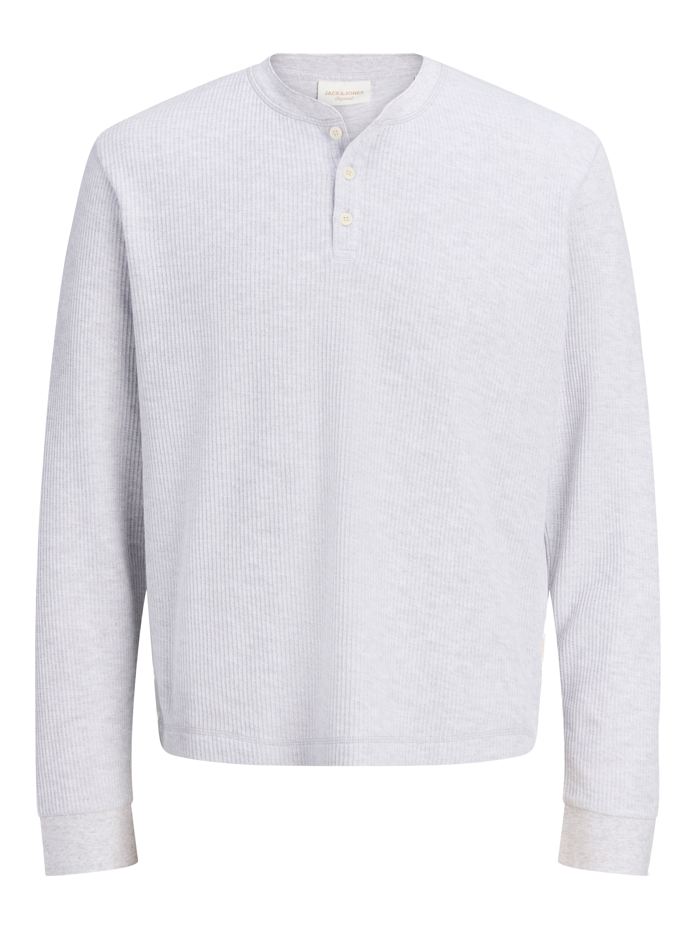 Jack & Jones »JORCHAMBERI HENLEY LS TEE« Baumwollmischung, regular fit