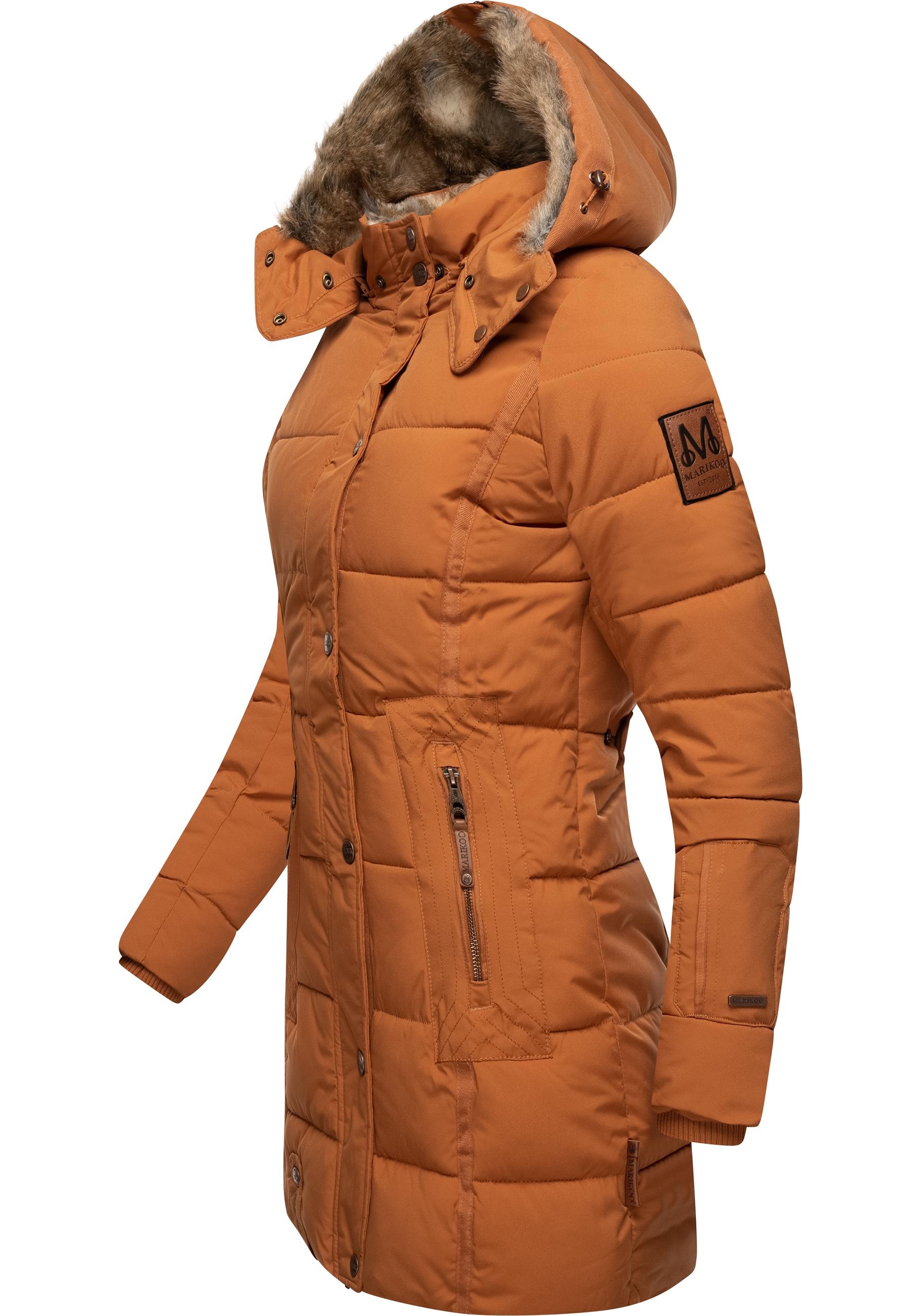 Marikoo Wintermantel "Lieblings Jacke" stylischer Winter Steppmantel m. Kun günstig online kaufen