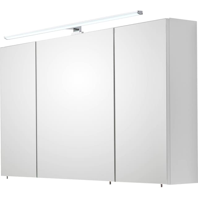PELIPAL Spiegelschrank »Quickset 360«, Breite 110 cm, 3-türig, LED- Beleuchtung, Schalter-/Steckdosenbox kaufen | BAUR