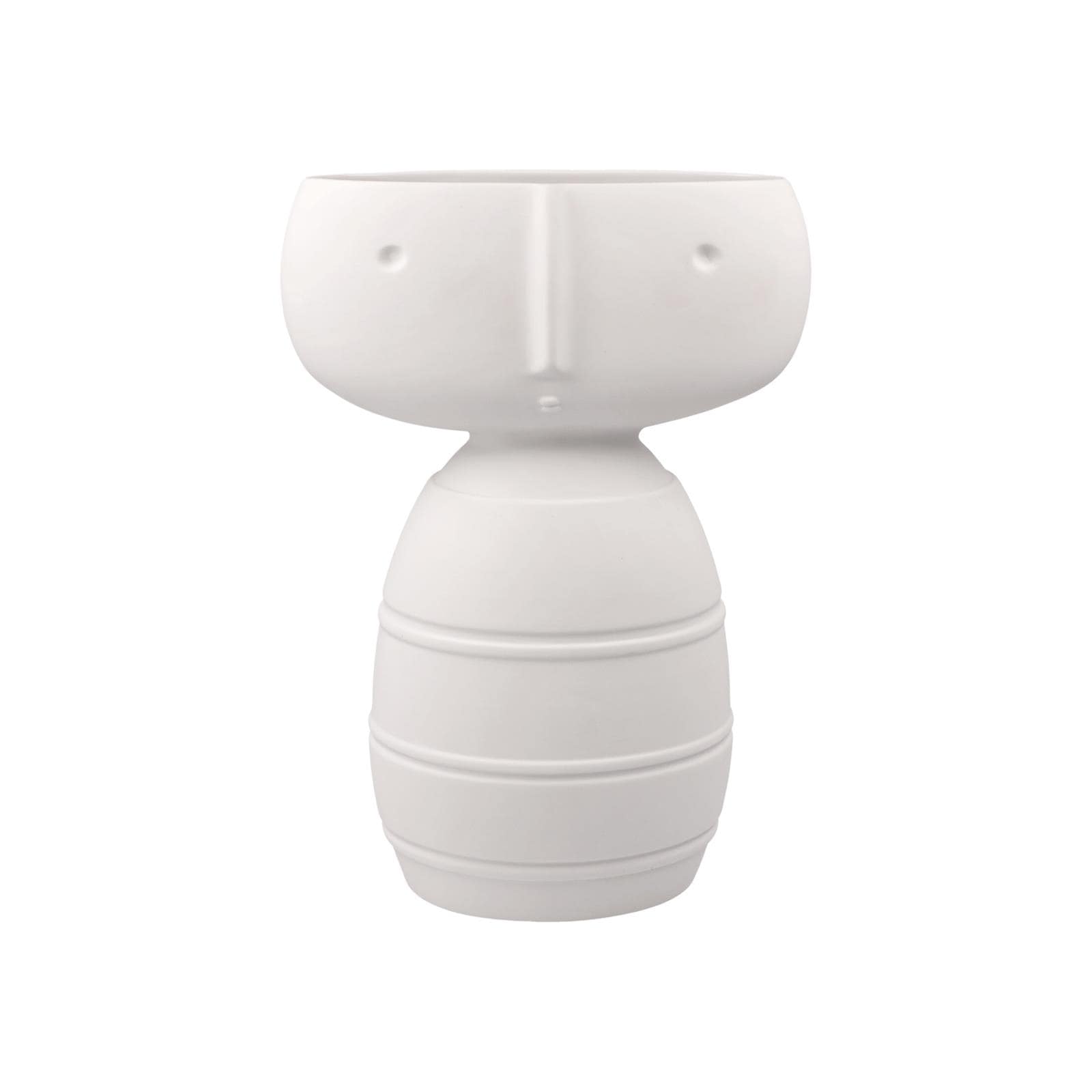 Goebel Dekovase "Vase "Caro" Studio 8 Vultus 22 cm weiß" Abwischbar