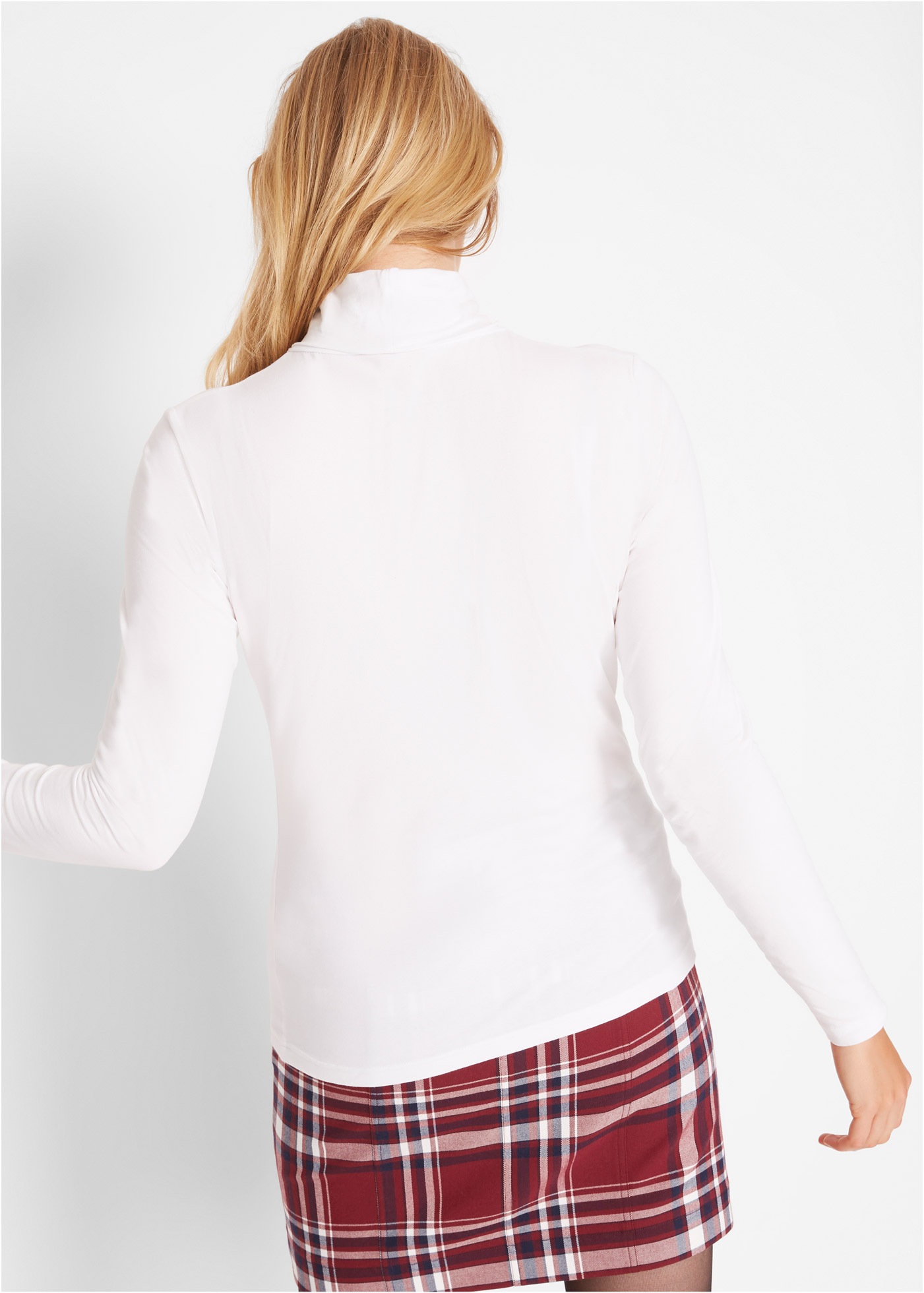 Thumbnail - bonprix Langarmshirt "Langarmshirt mit reiner Baumwolle" mit Rollkragen