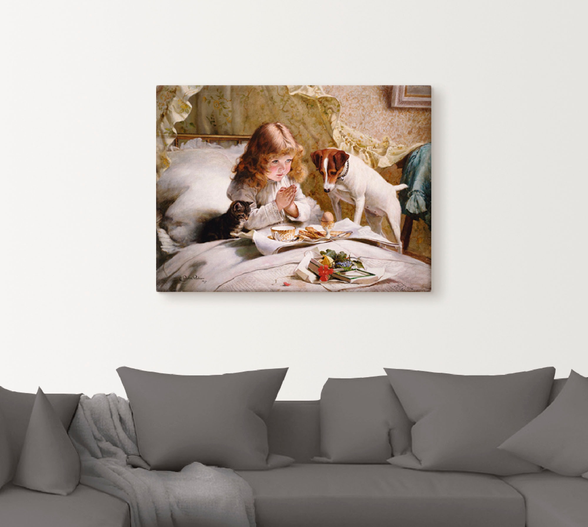 Artland Wandbild "Das Gebet. 1894" Kind 1 Stk. tlg. als Leinwandbild, Poste günstig online kaufen