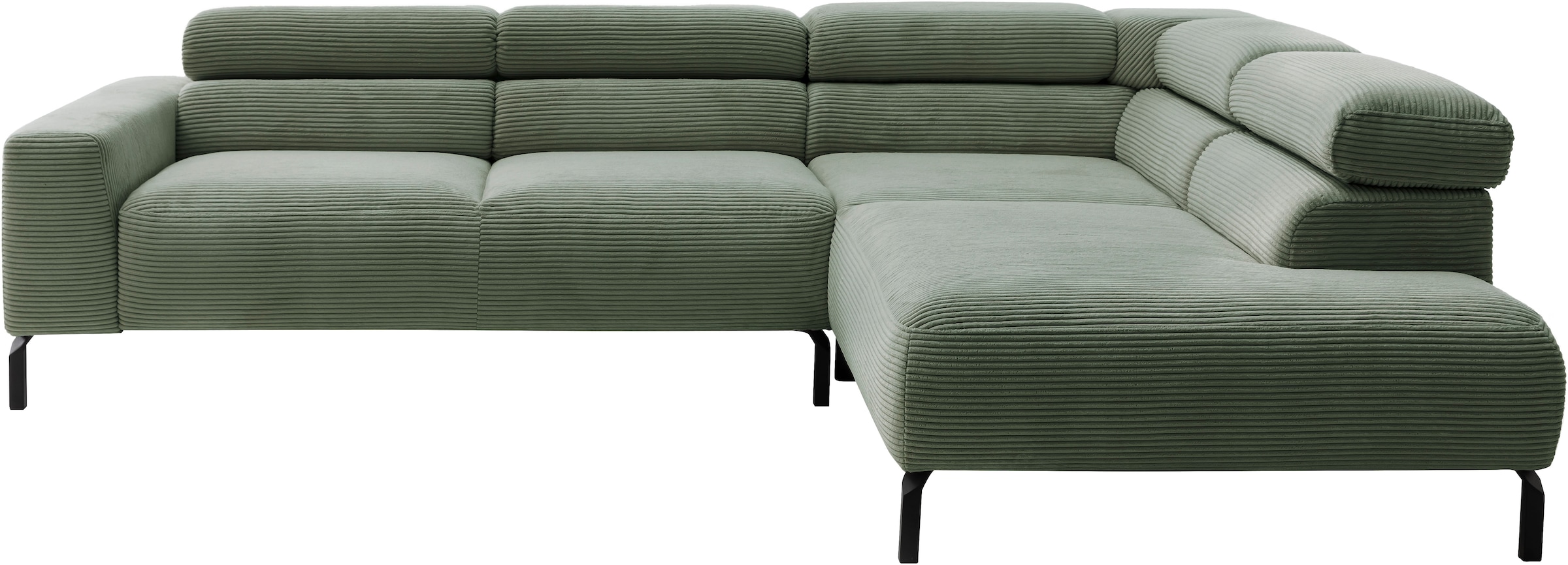 Home affaire Ecksofa "Antonelli, L-Form, inkl. Kopfteilverstellung, Breite günstig online kaufen